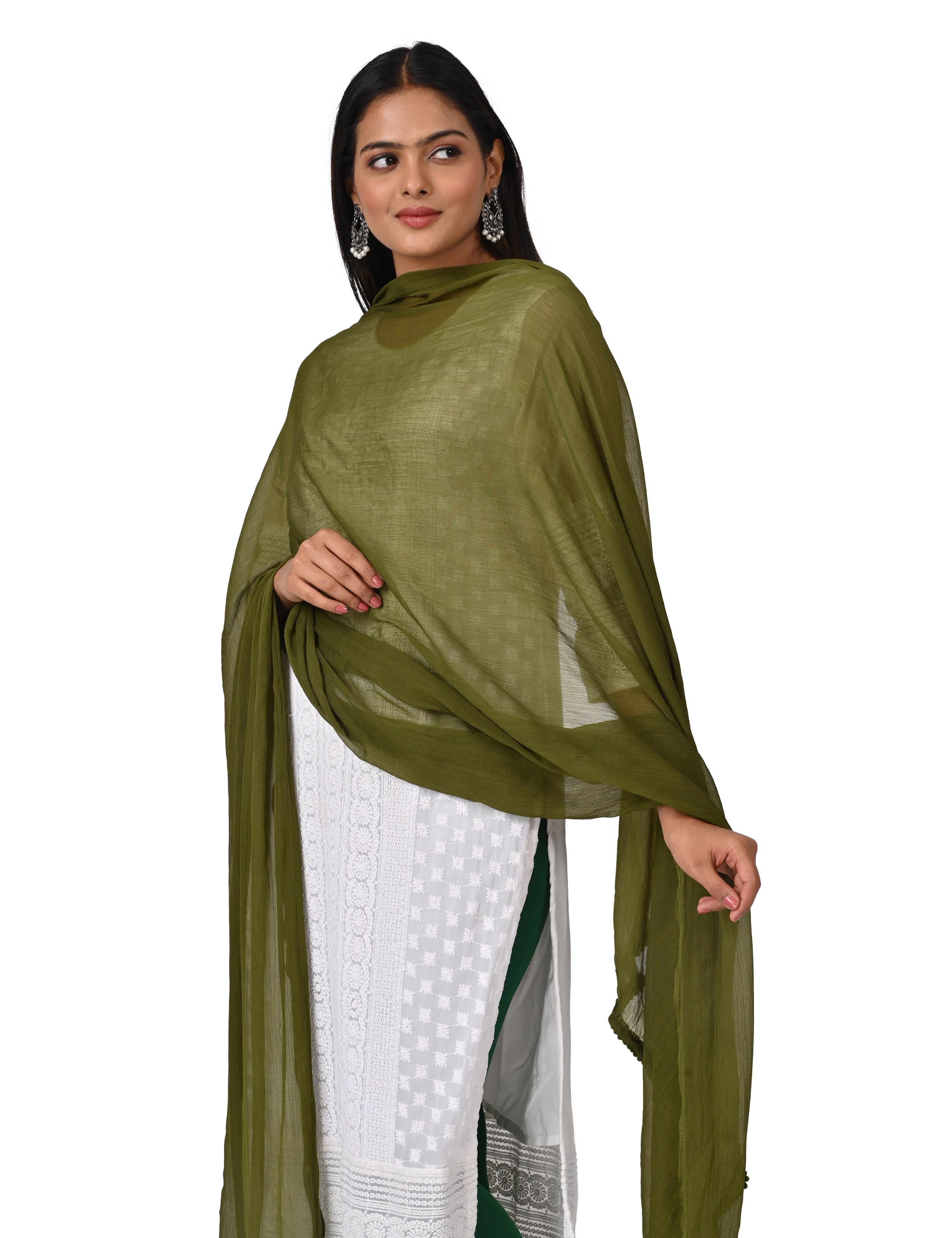 Solid Chiffon Dupatta