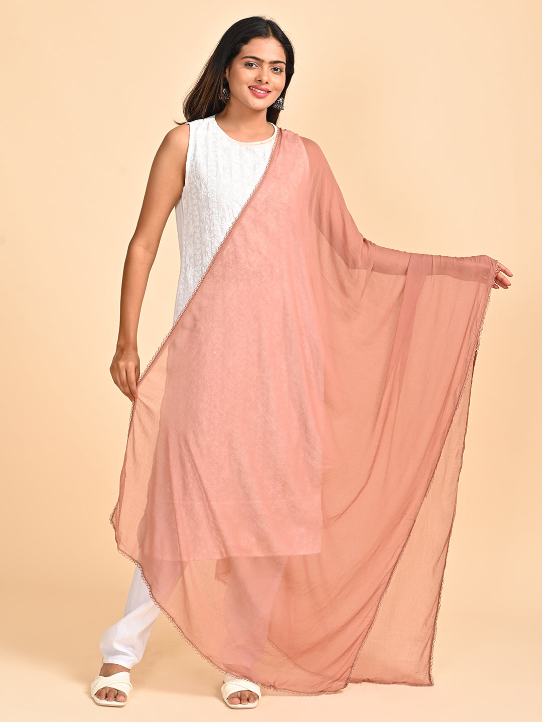 Solid Chiffon Dupatta