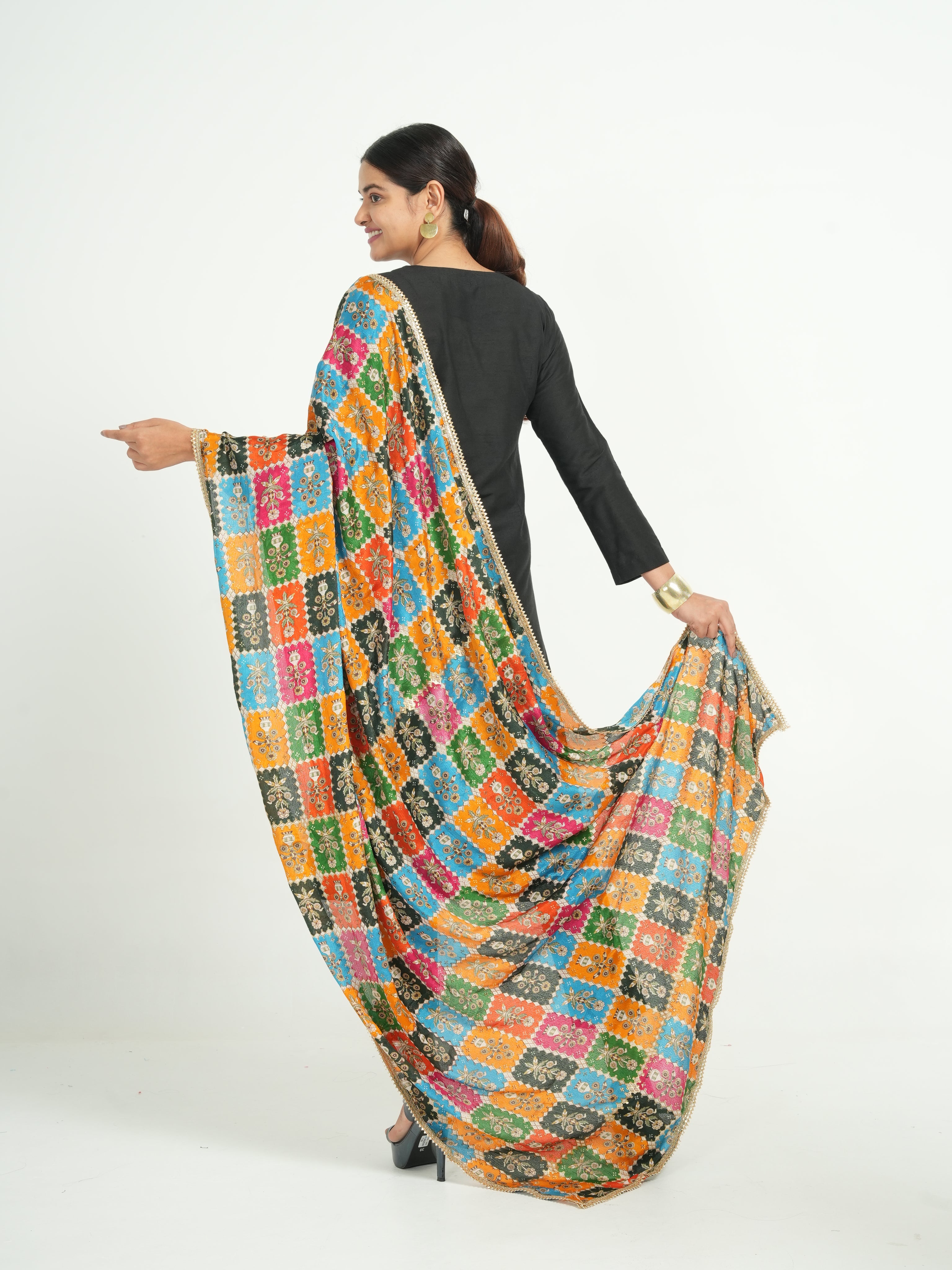 Art Silk Bandhini Dupatta