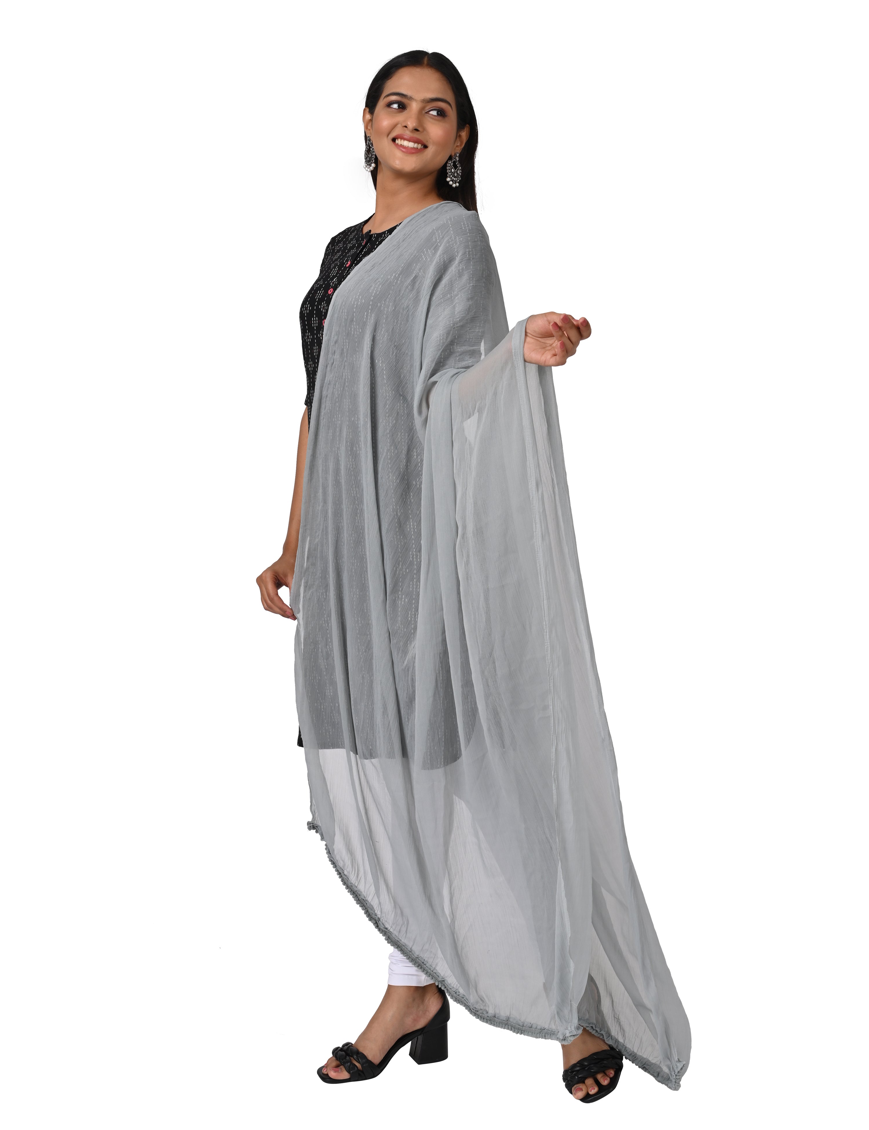 Solid Chiffon Dupatta