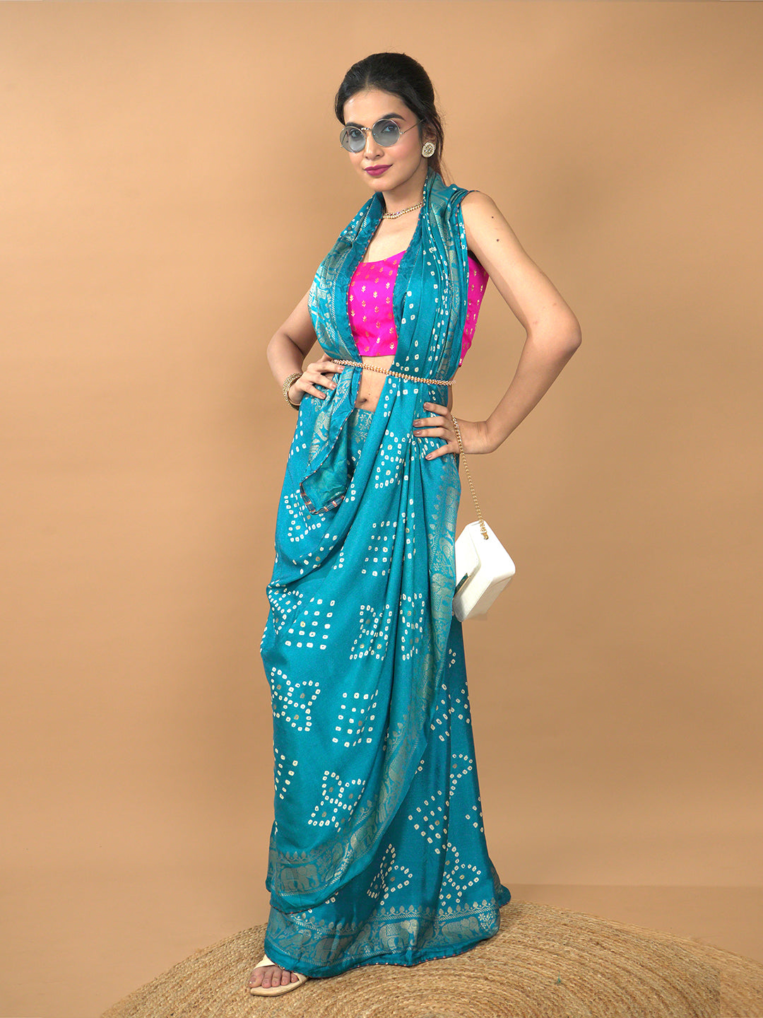 Bandhini Viscose Crepe Saree