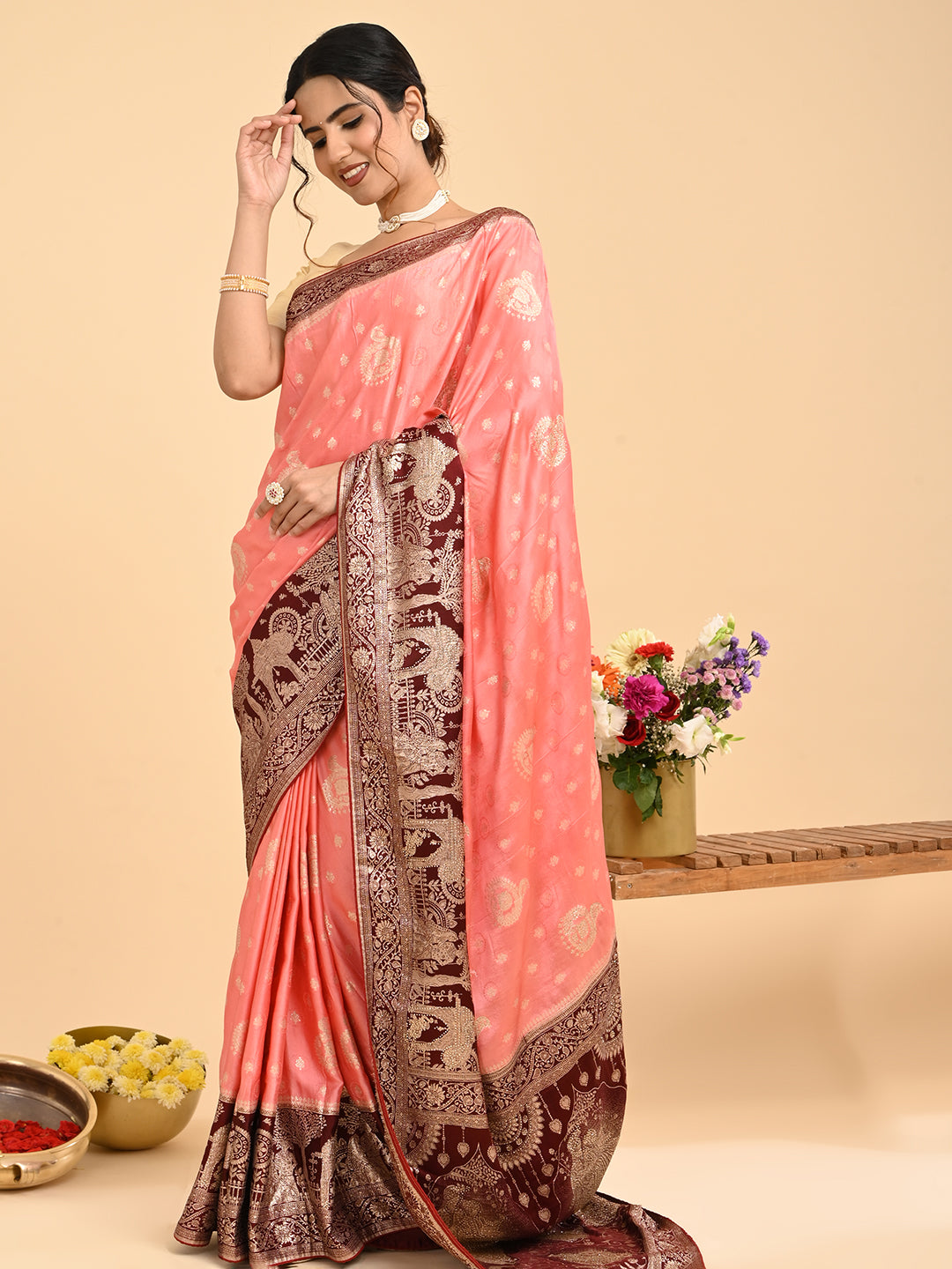 Banarasi Viscose Silk Saree