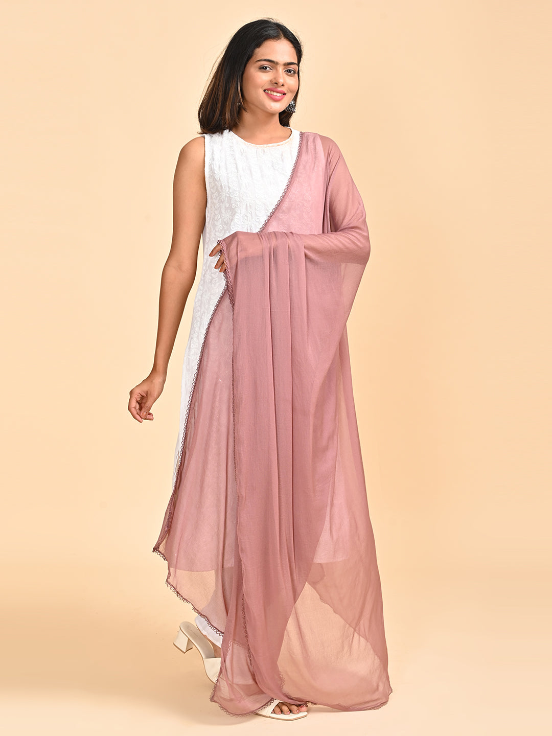 Solid Chiffon Dupatta