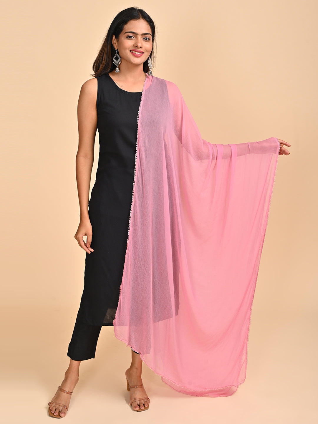 Solid Chiffon Dupatta