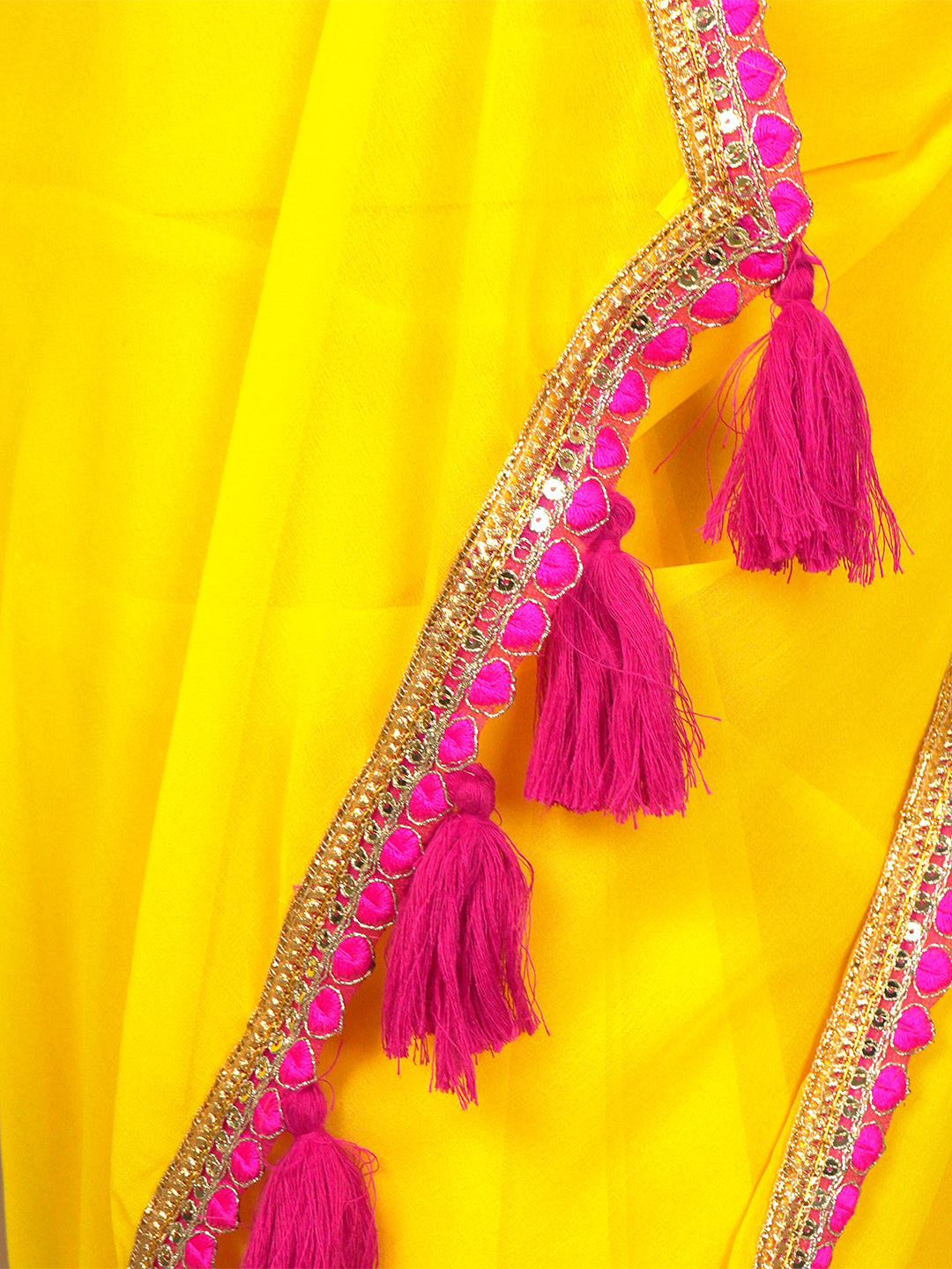 Solid Georgette Saree