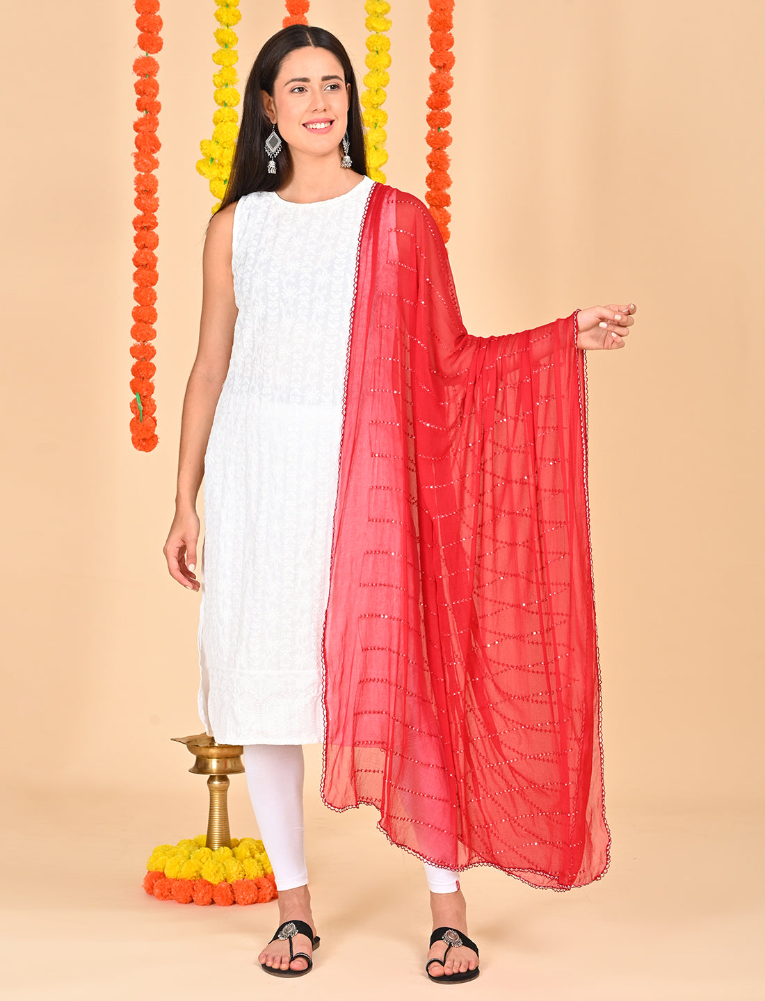 Chiffon Stripe Dupatta
