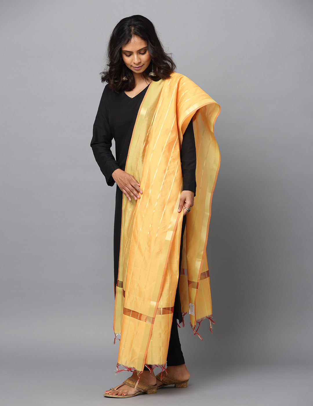 Banarasi Silk Stripe Dupatta