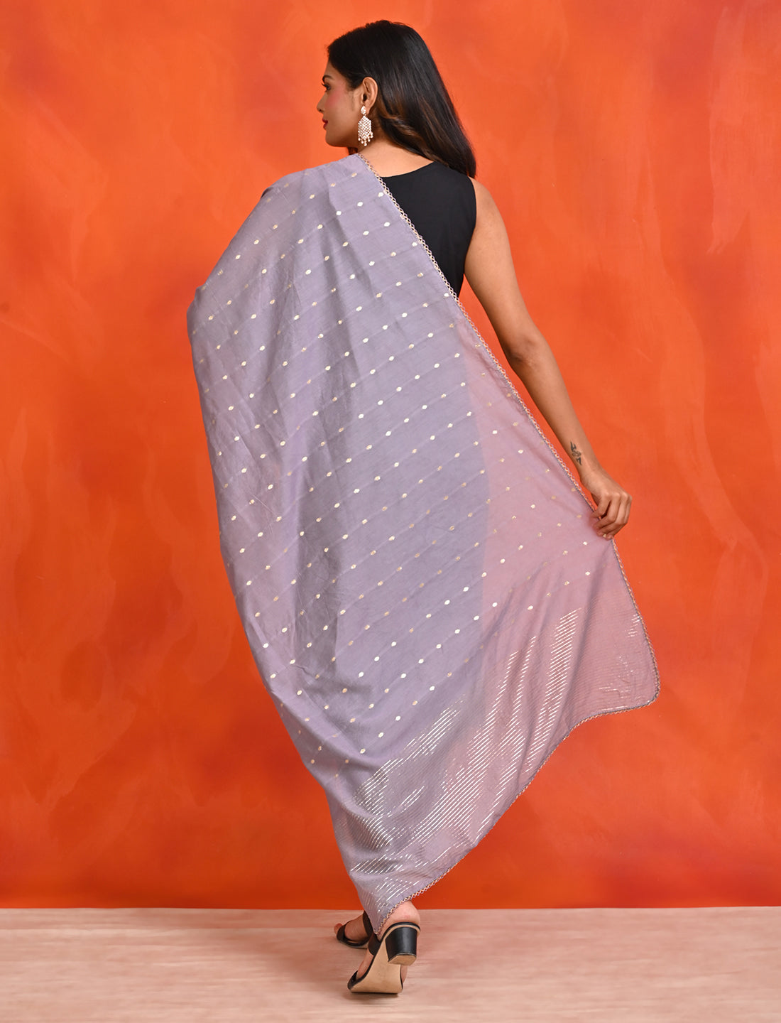 Chanderi Zari weave Dupatta