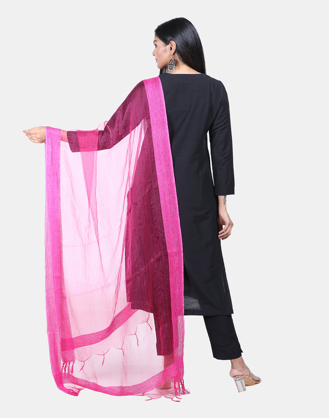 Solid Bhagalpuri Silk Dupatta