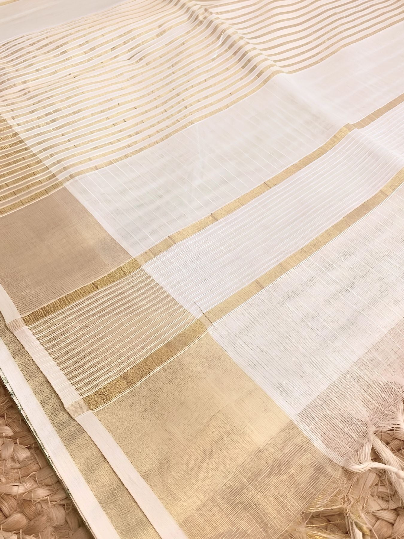 Striped Negamam Cotton Saree