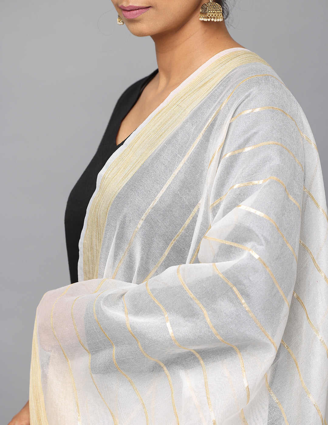 Chanderi Zari weave Dupatta