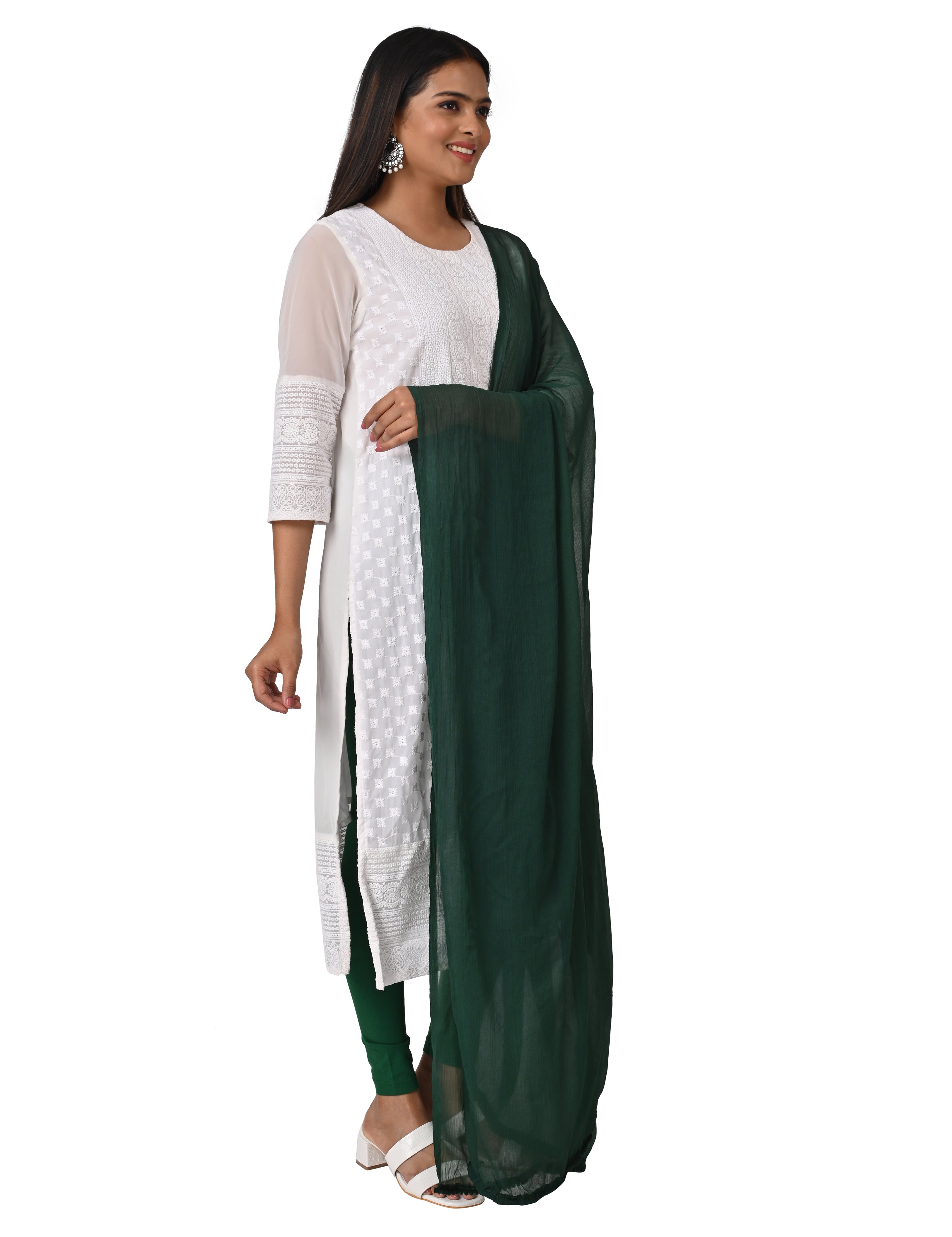 Solid Chiffon Dupatta