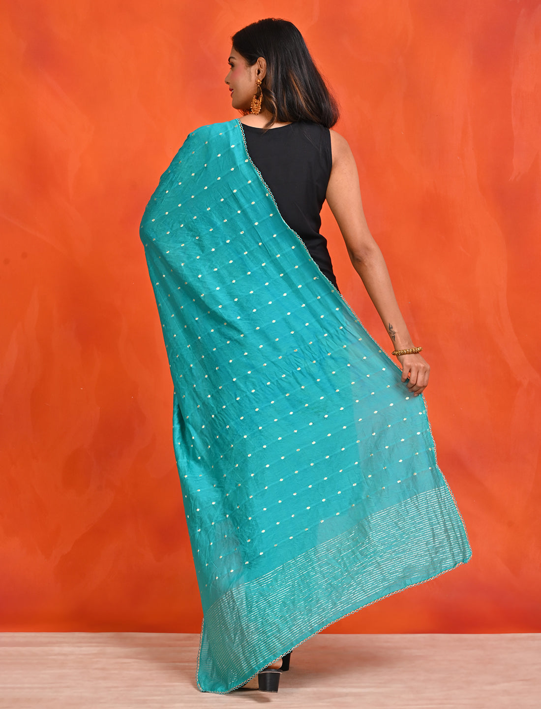 Chanderi Zari weave Dupatta