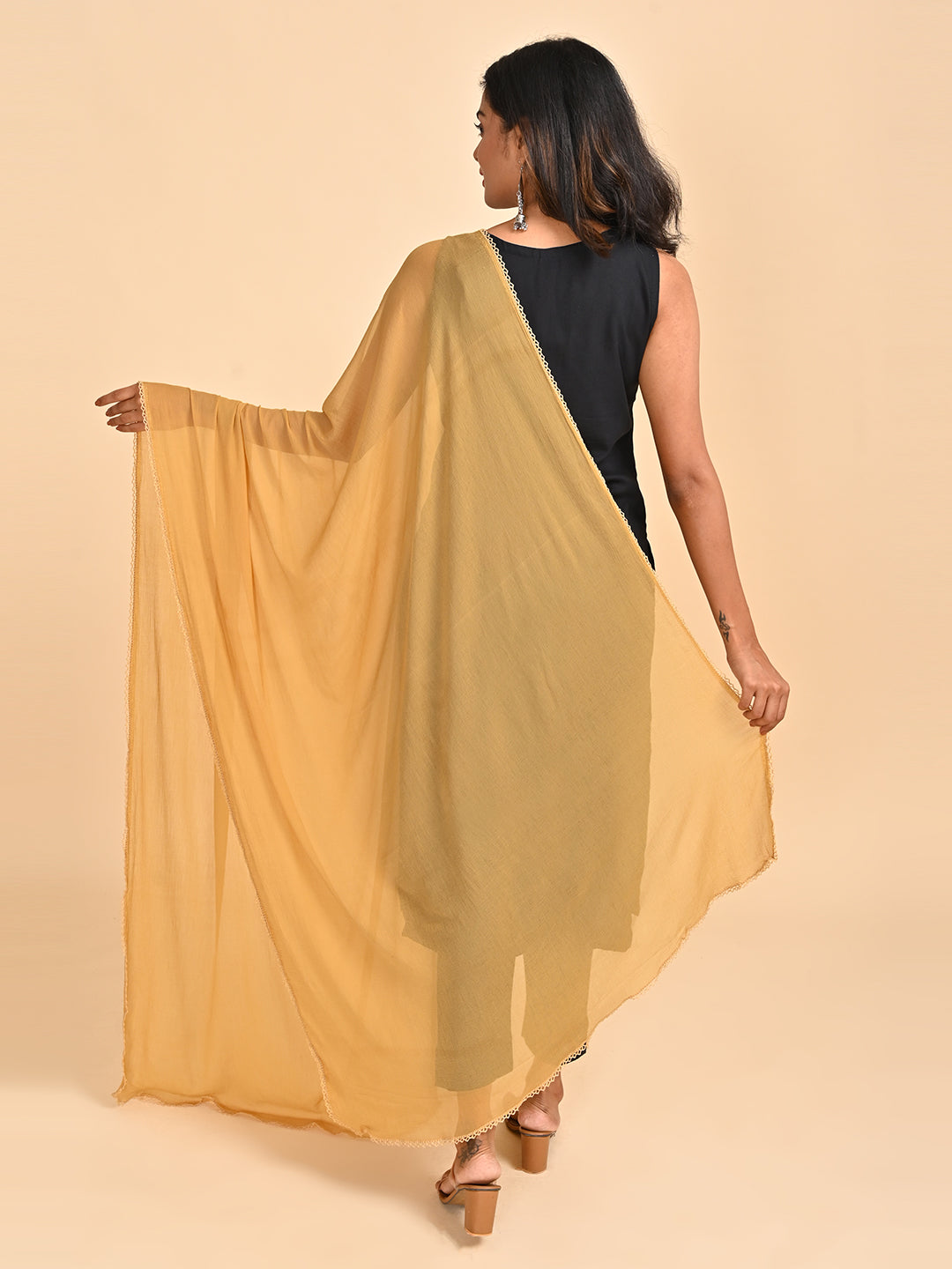 Solid Chiffon Dupatta