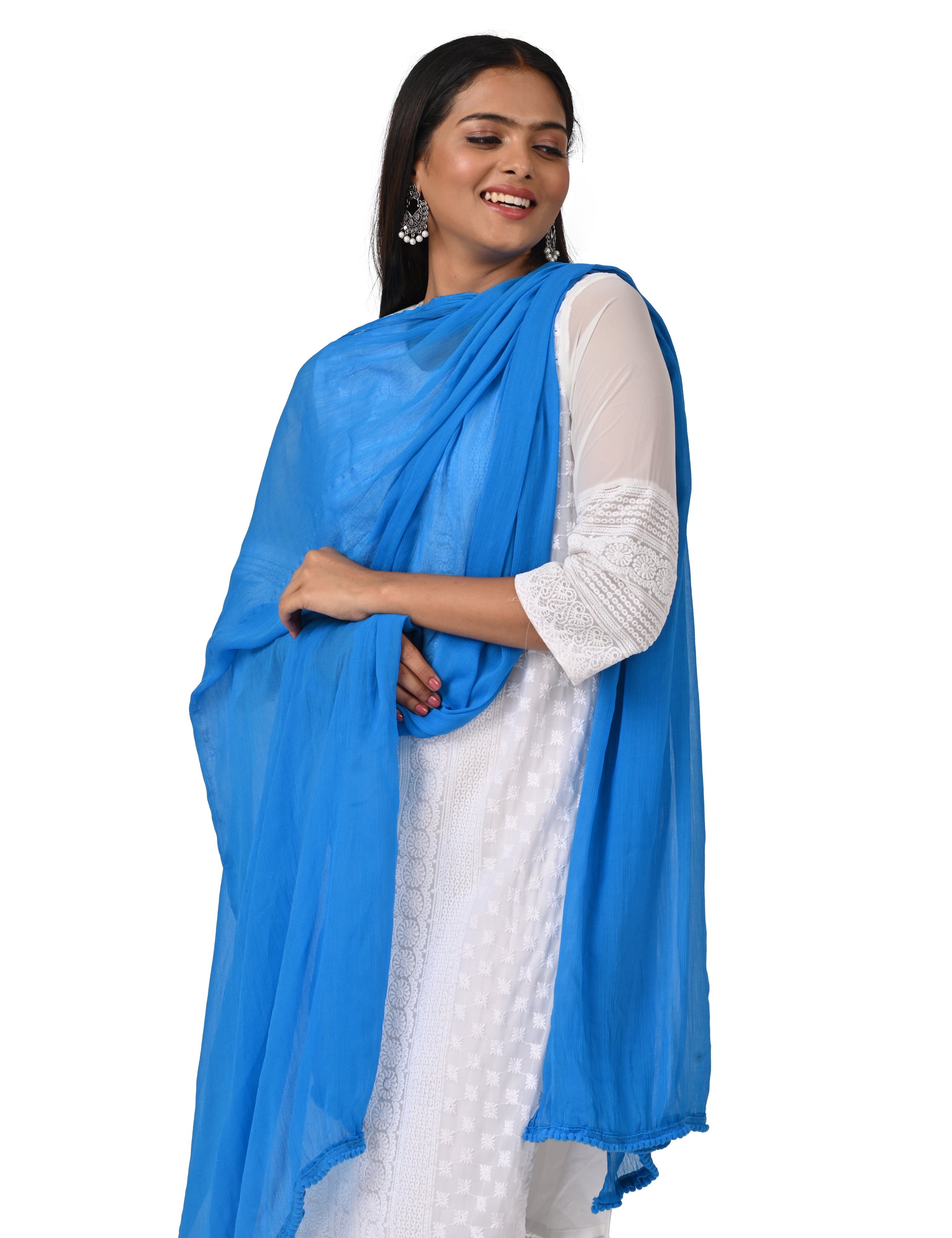 Solid Chiffon Dupatta