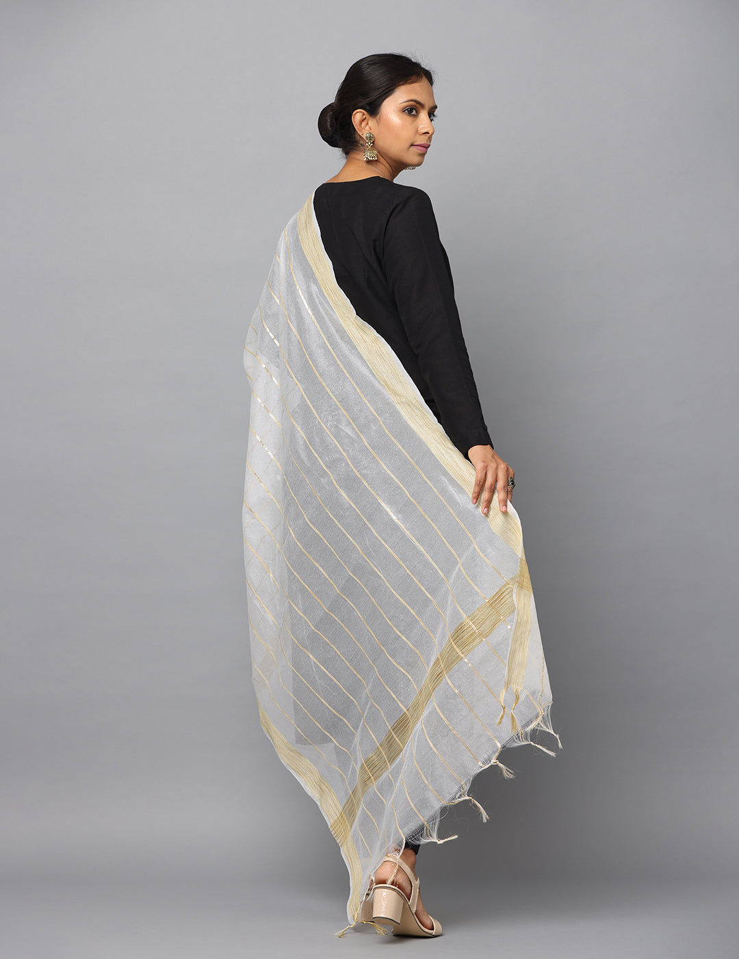 Chanderi Zari weave Dupatta