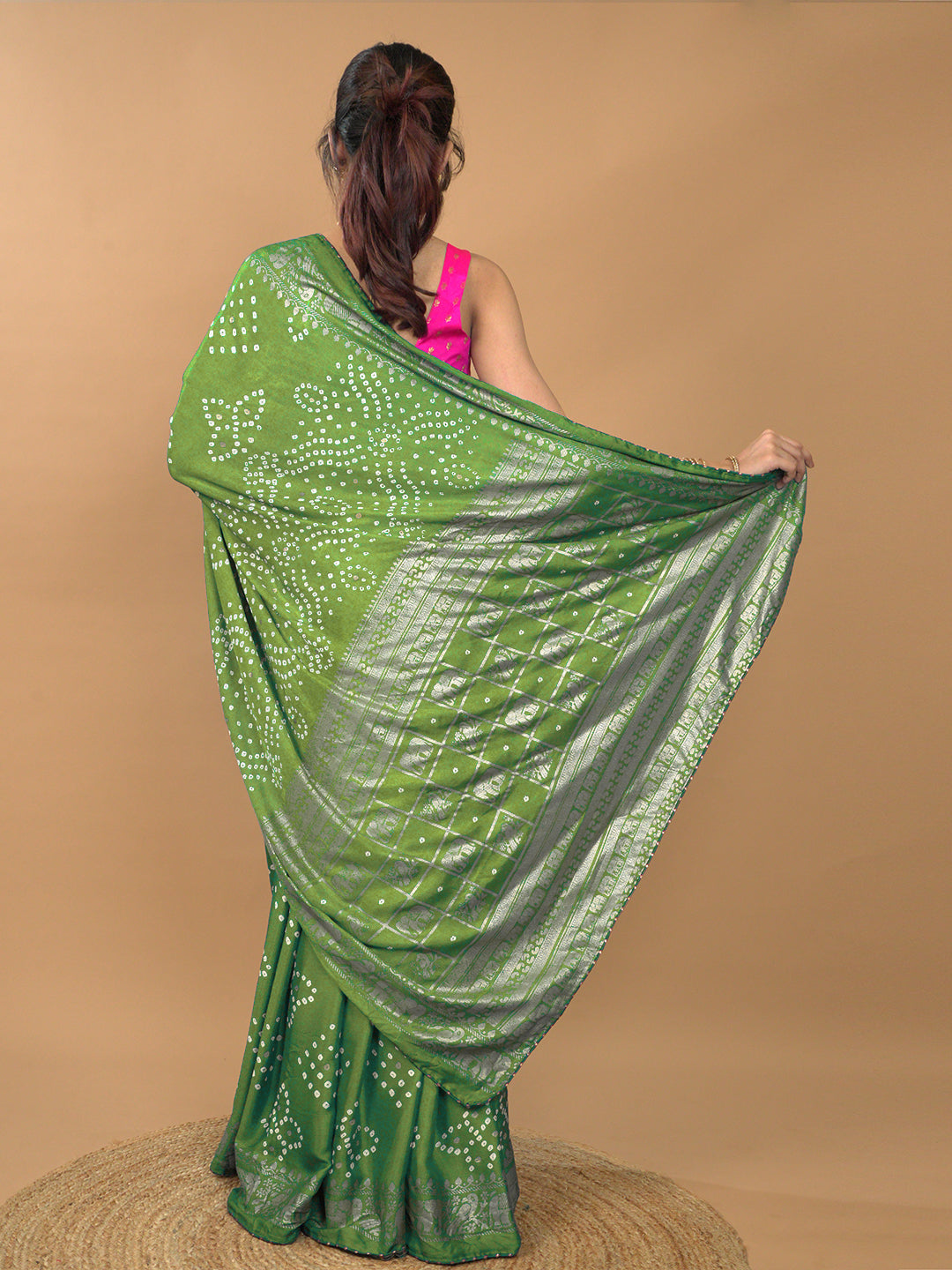 Bandhini Viscose Crepe Saree