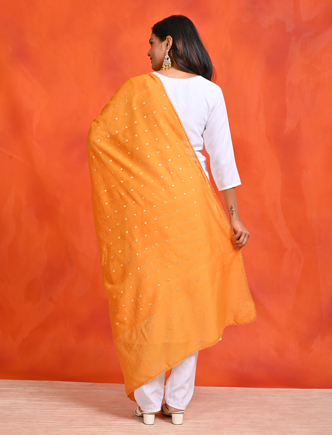 Chanderi Zari weave Dupatta
