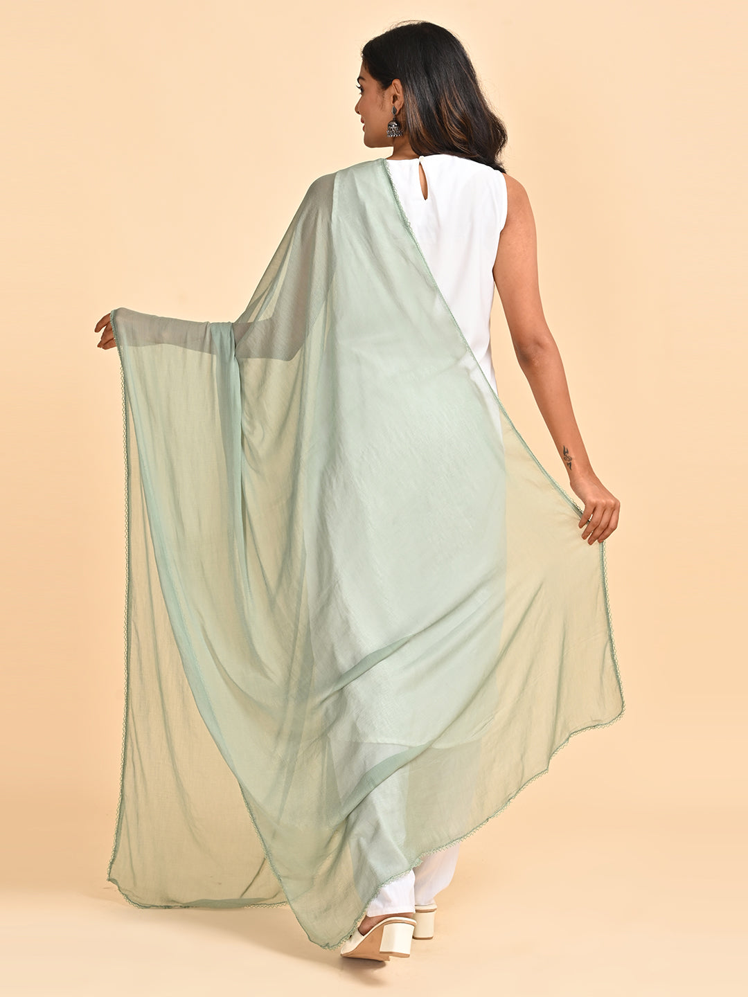 Solid Chiffon Dupatta