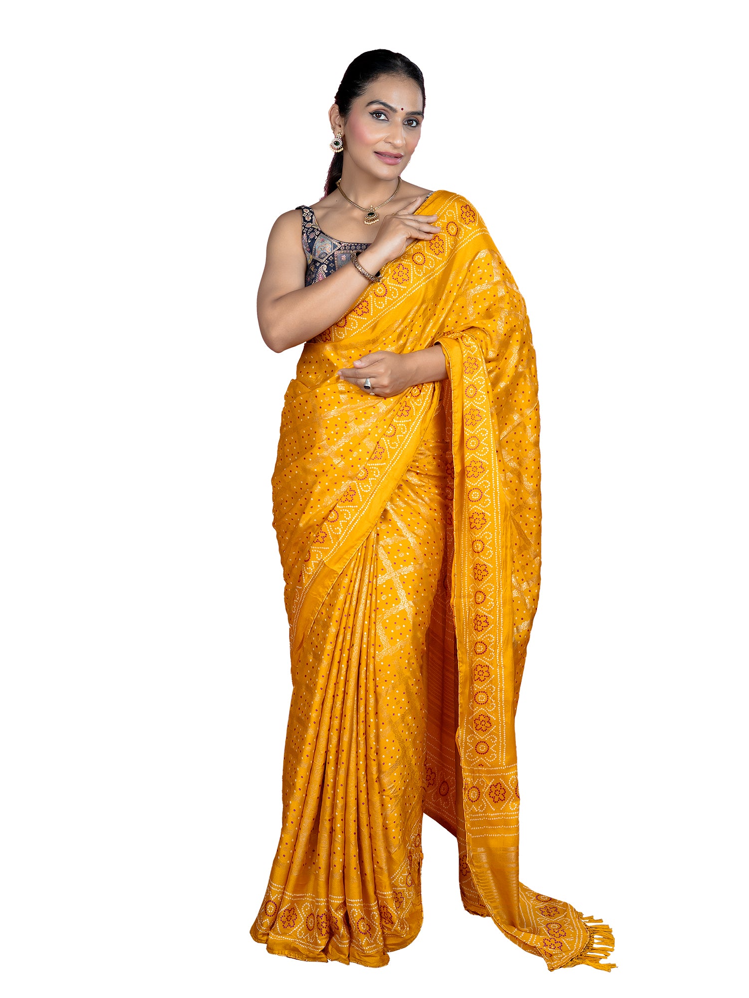 Bandhini Crepe Saree