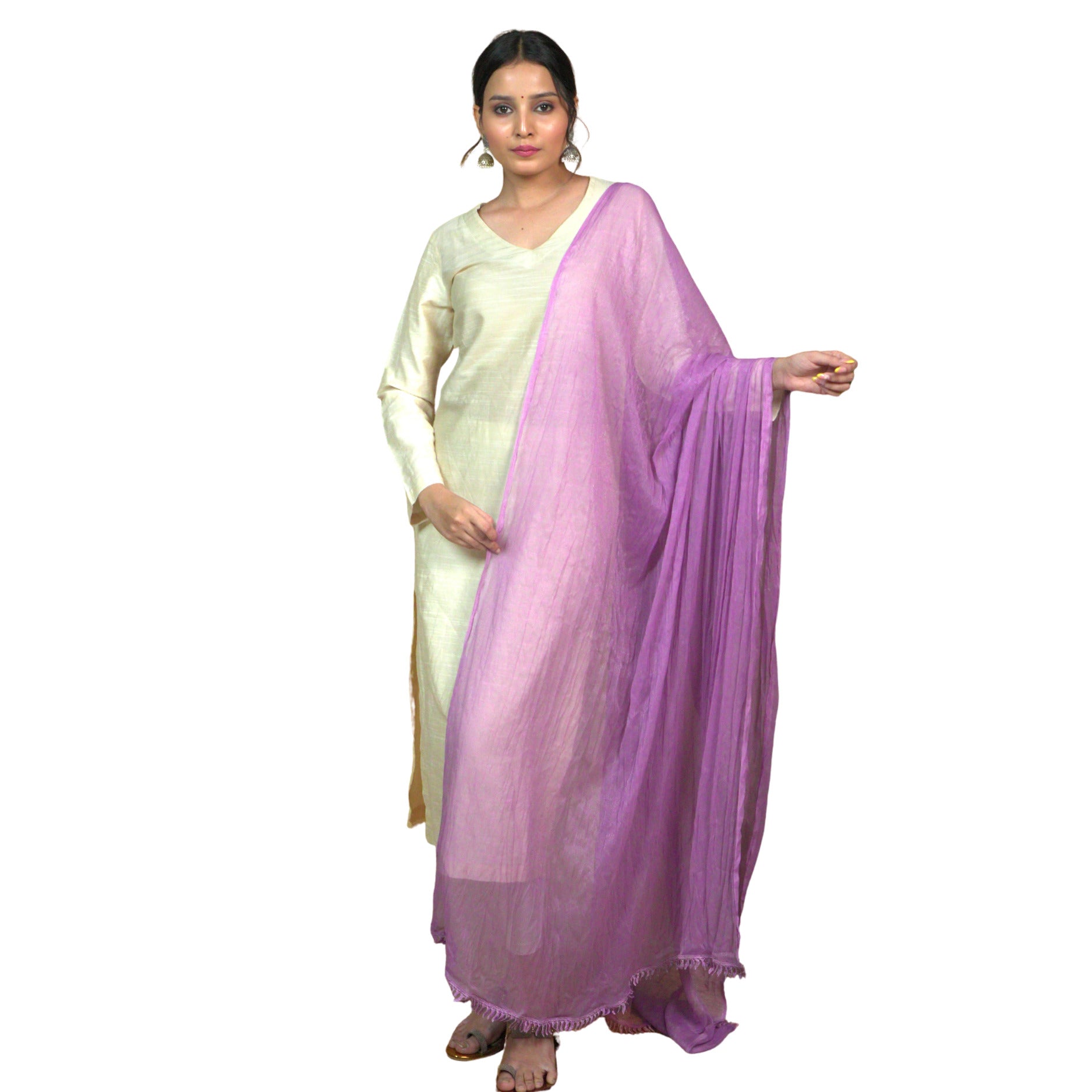 Solid Chiffon Dupatta