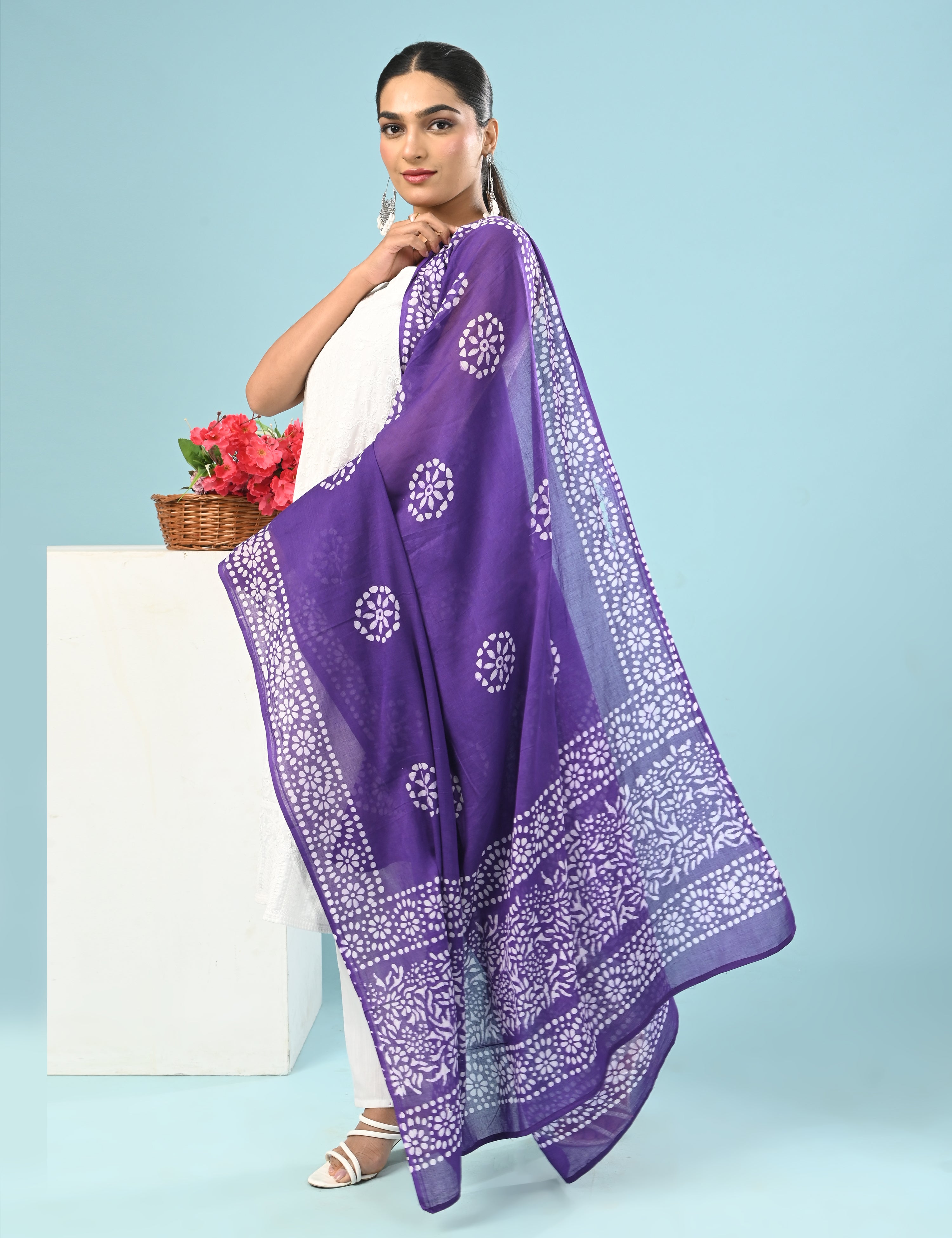 Batik Mul Cotton Dupatta