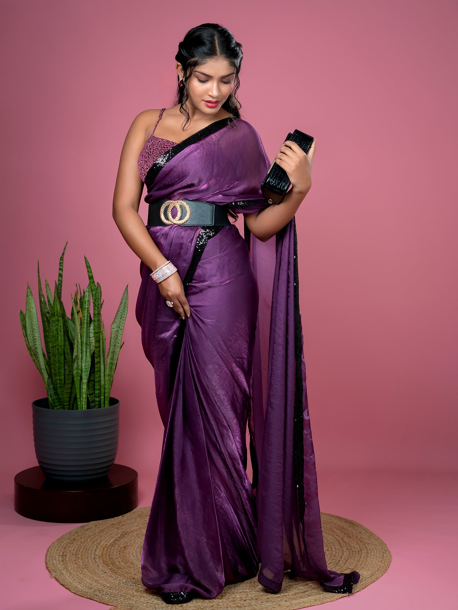 Ready To Wear Satin Saree