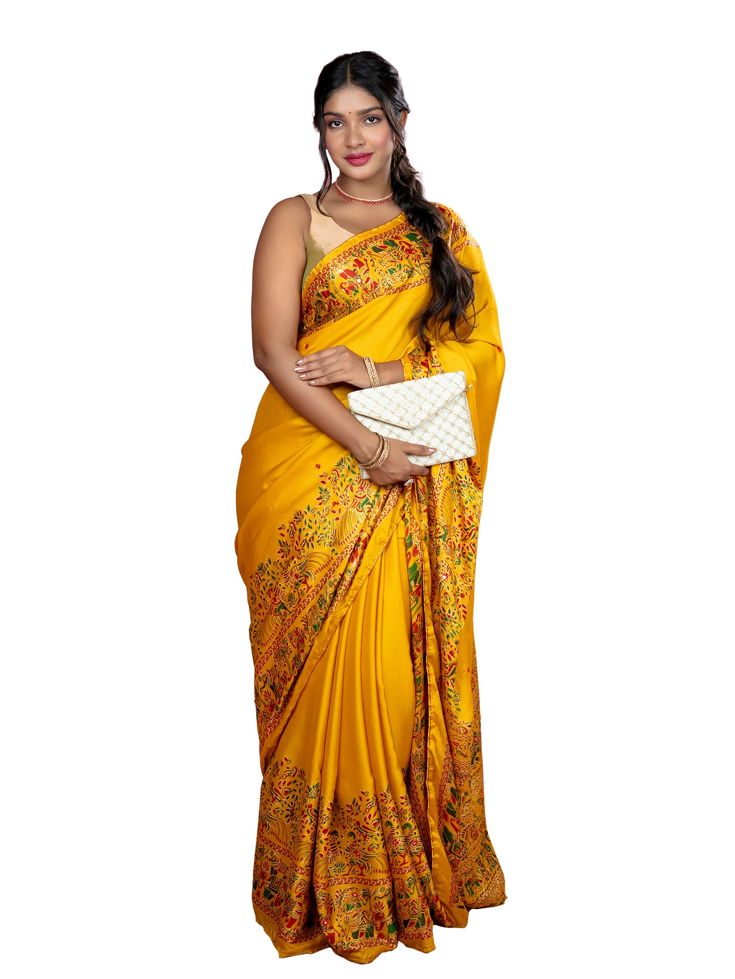 Kutch Print Crepe Saree