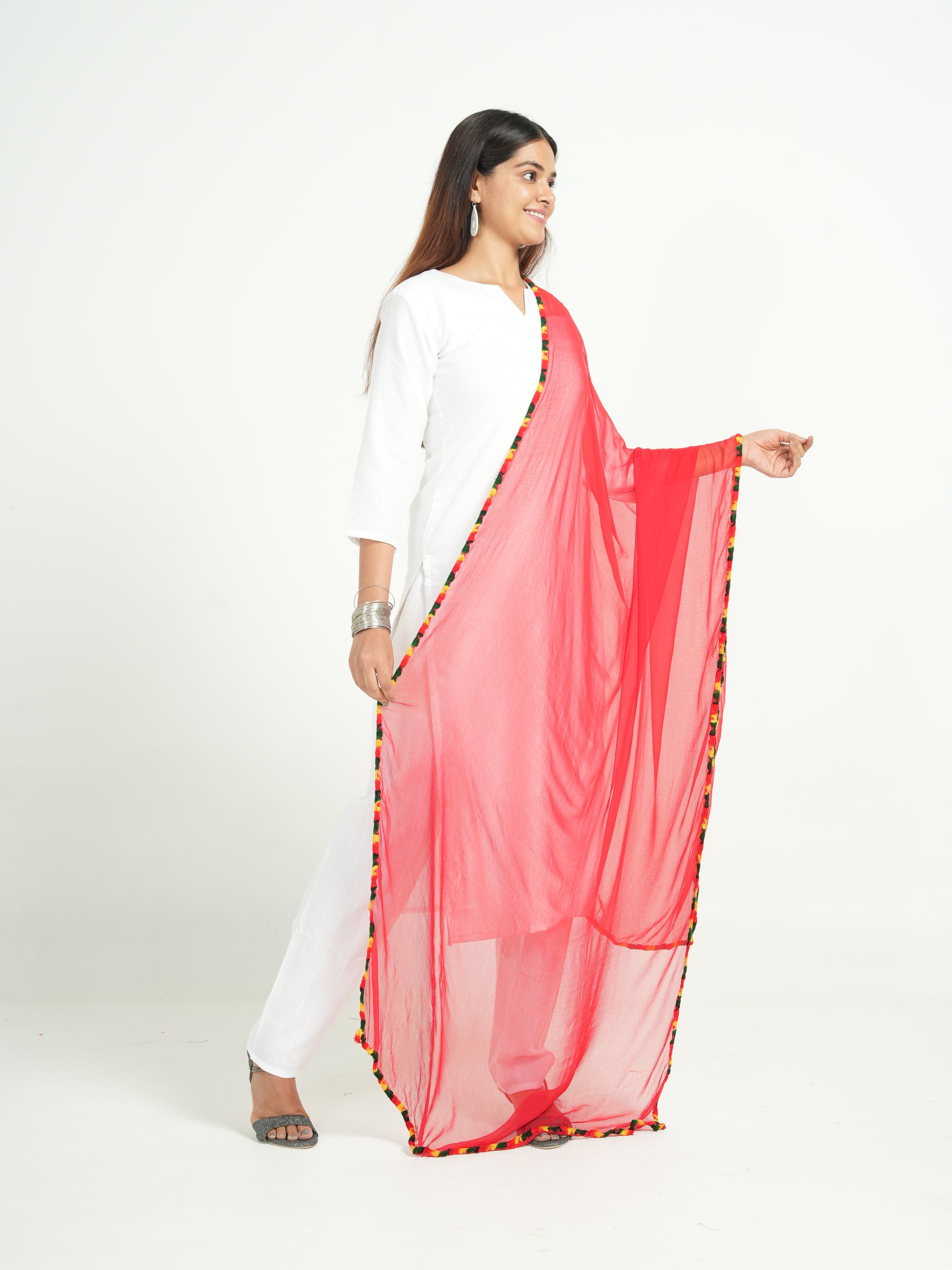 Chiffon Solid Dupatta