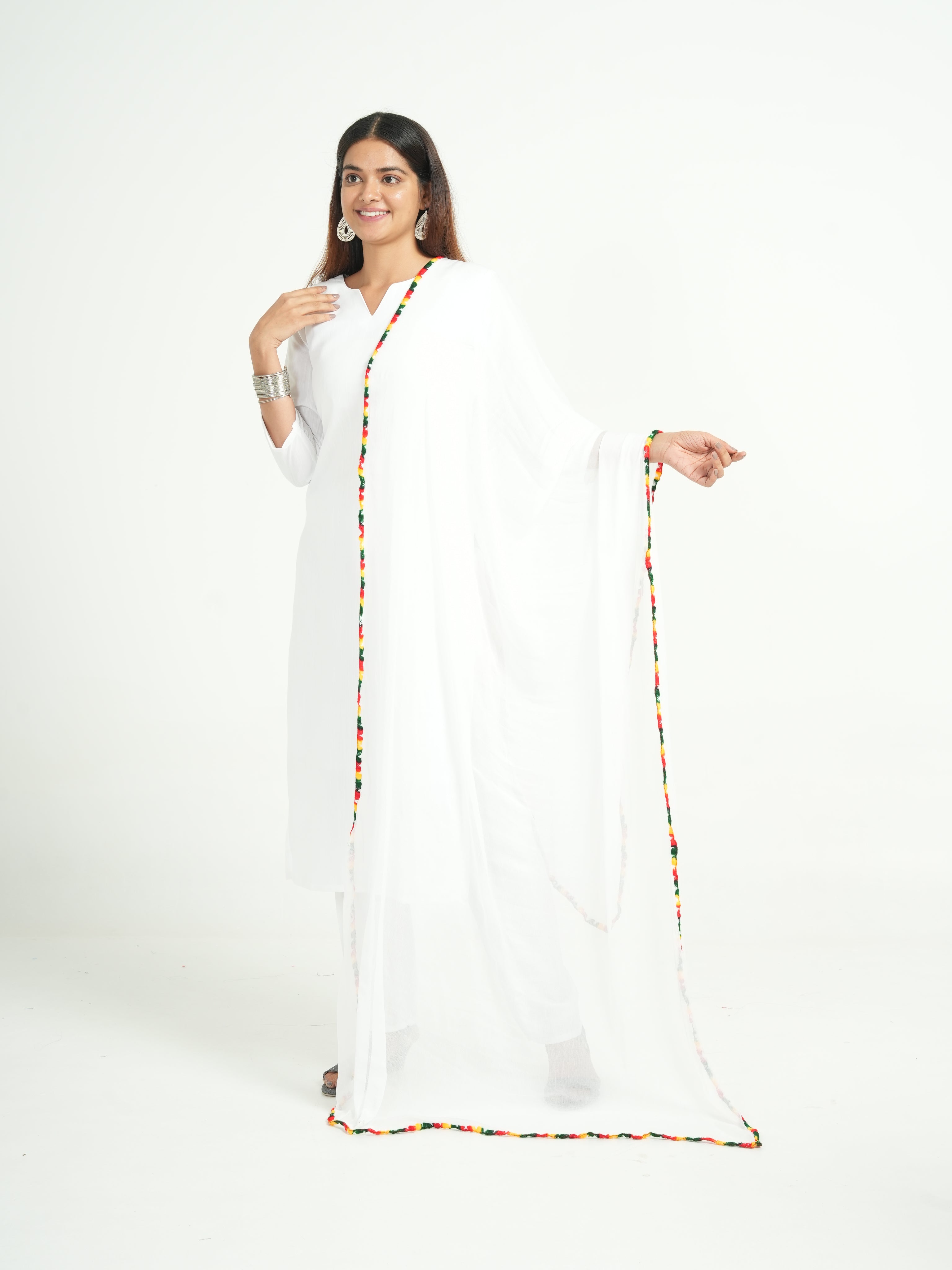 Chiffon Solid Dupatta