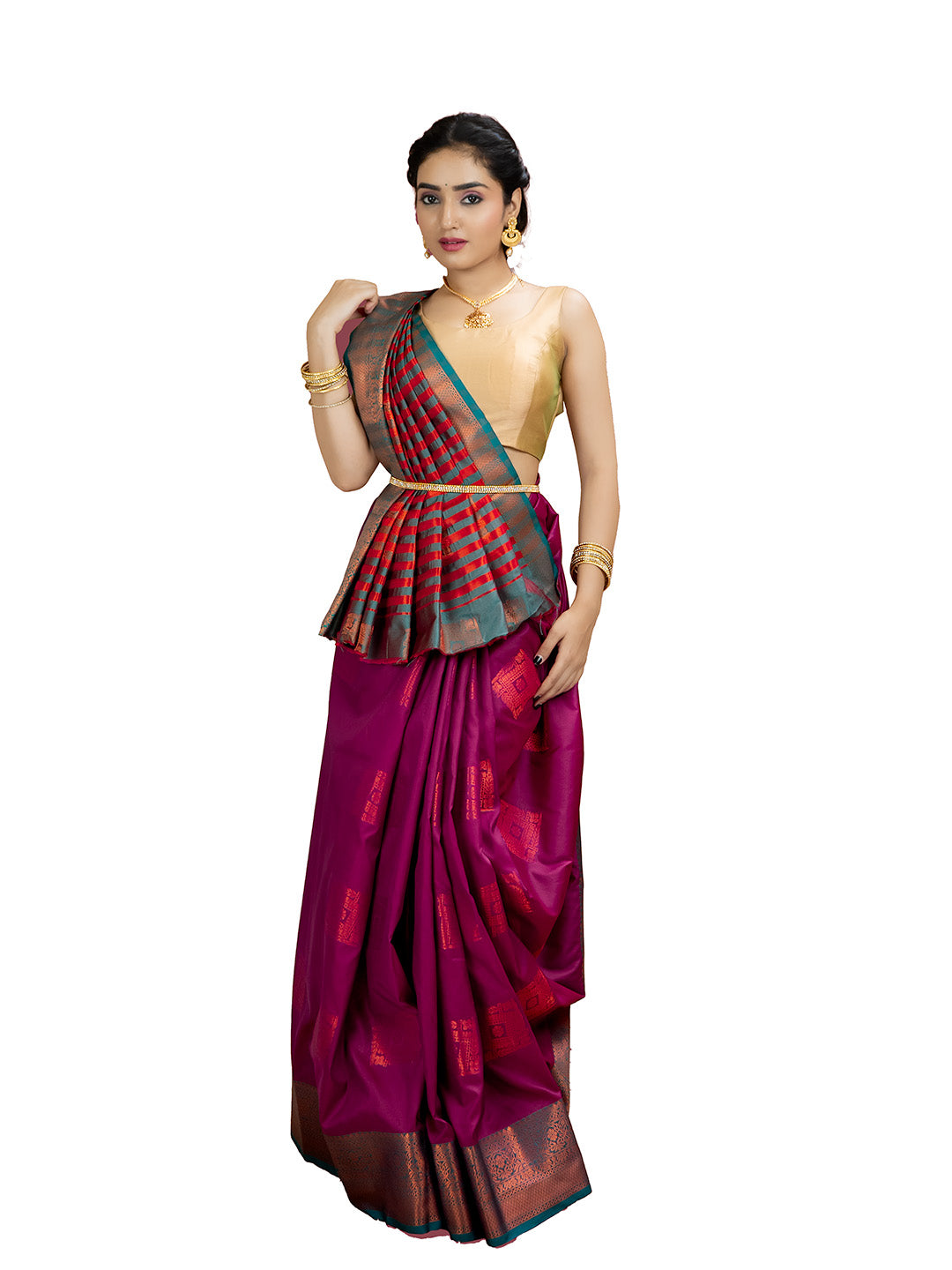 South Silk Brocade Saree
