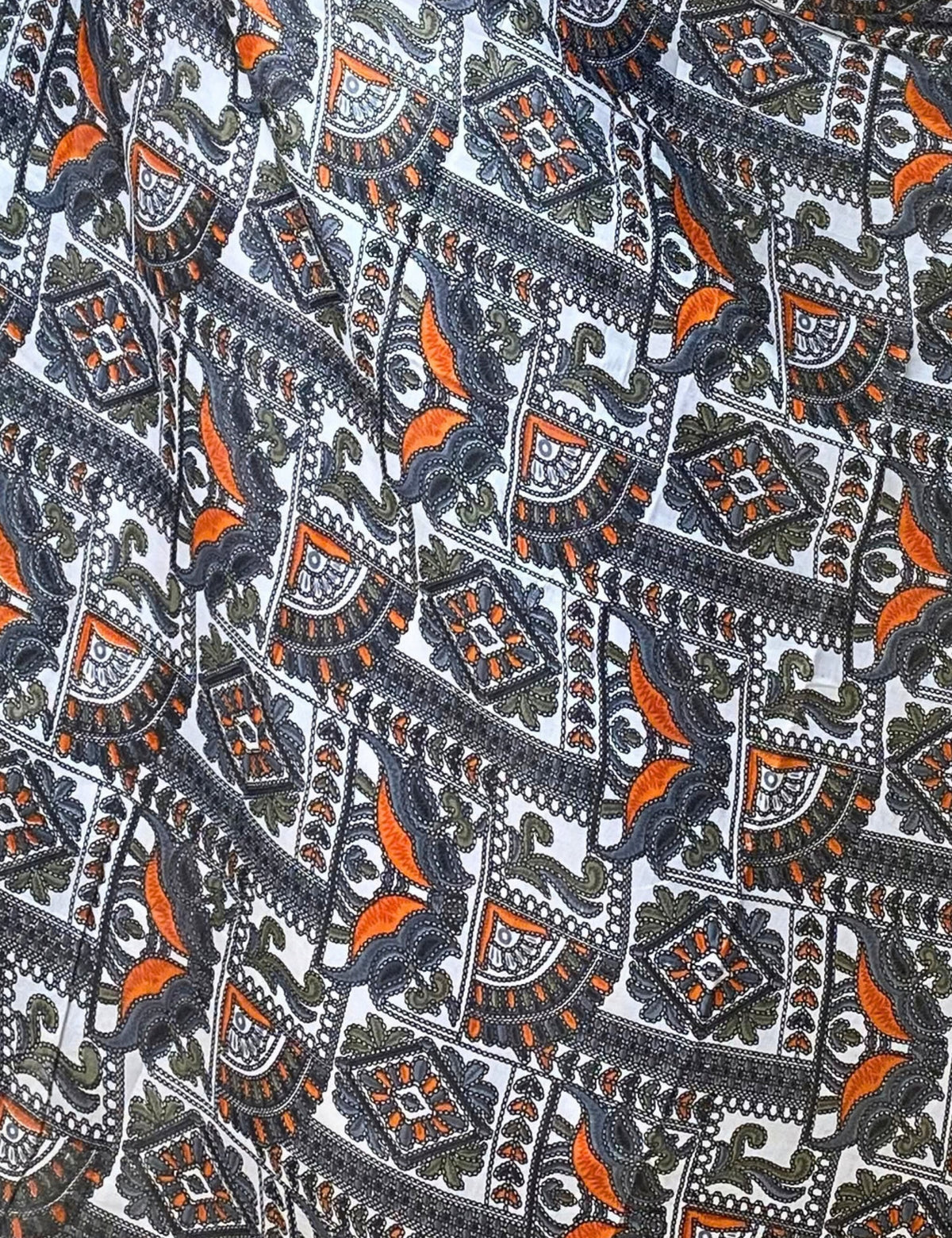 Ethnic Orange Cotton Dupatta