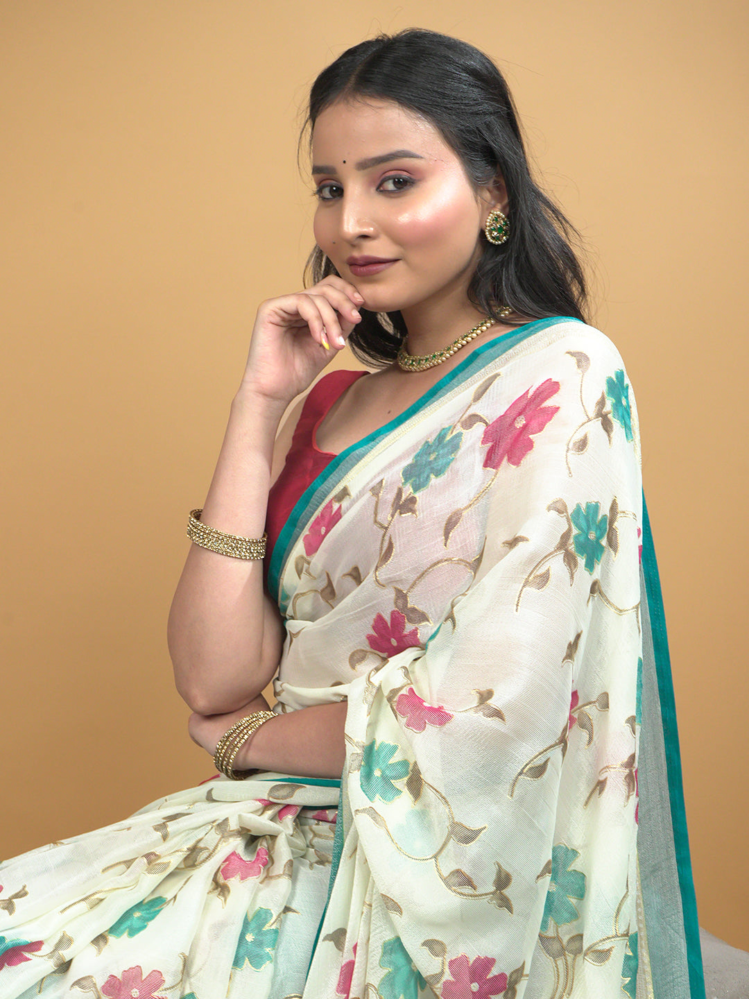 Turquoise Summer Love Saree