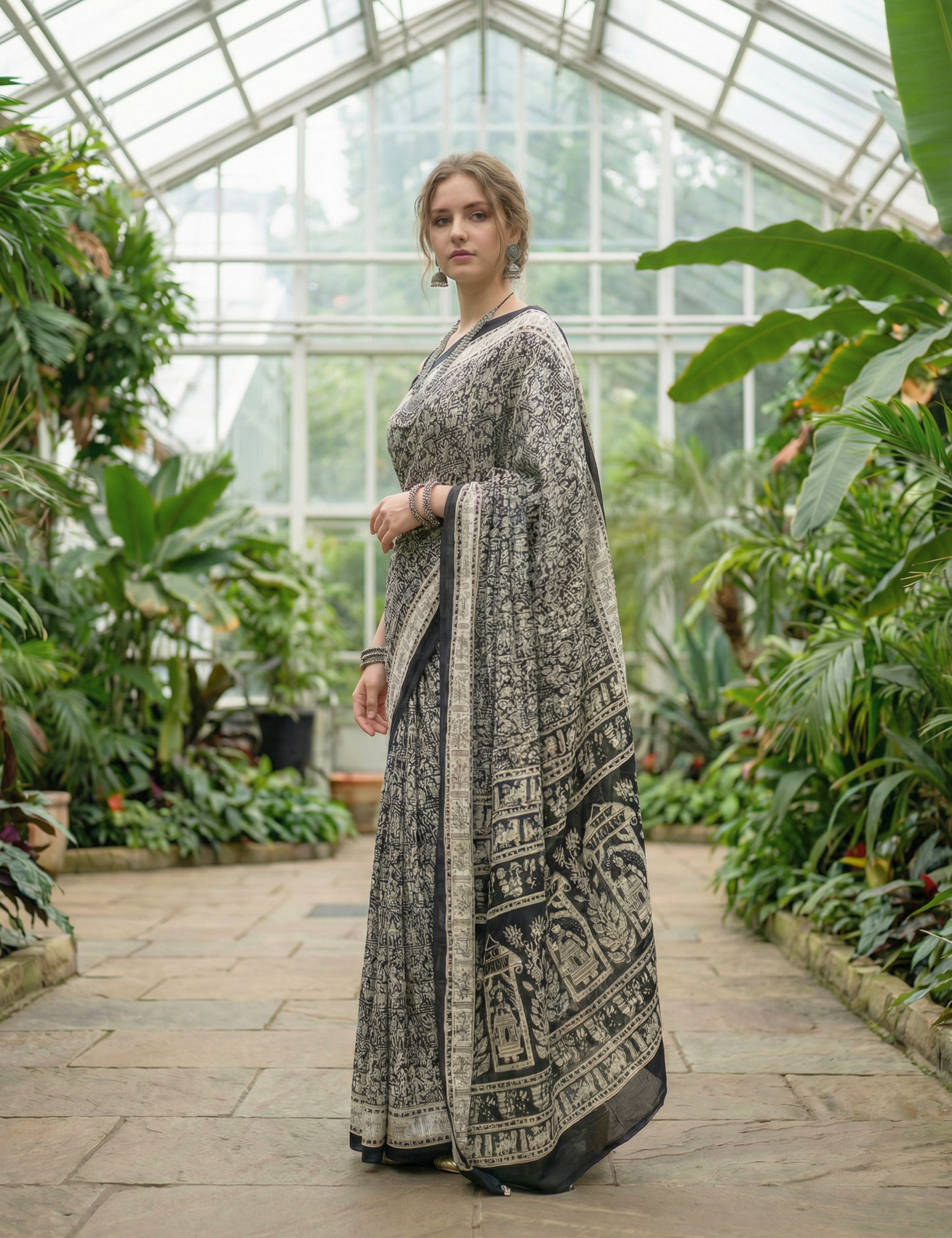 Solid Crepe Silk Saree