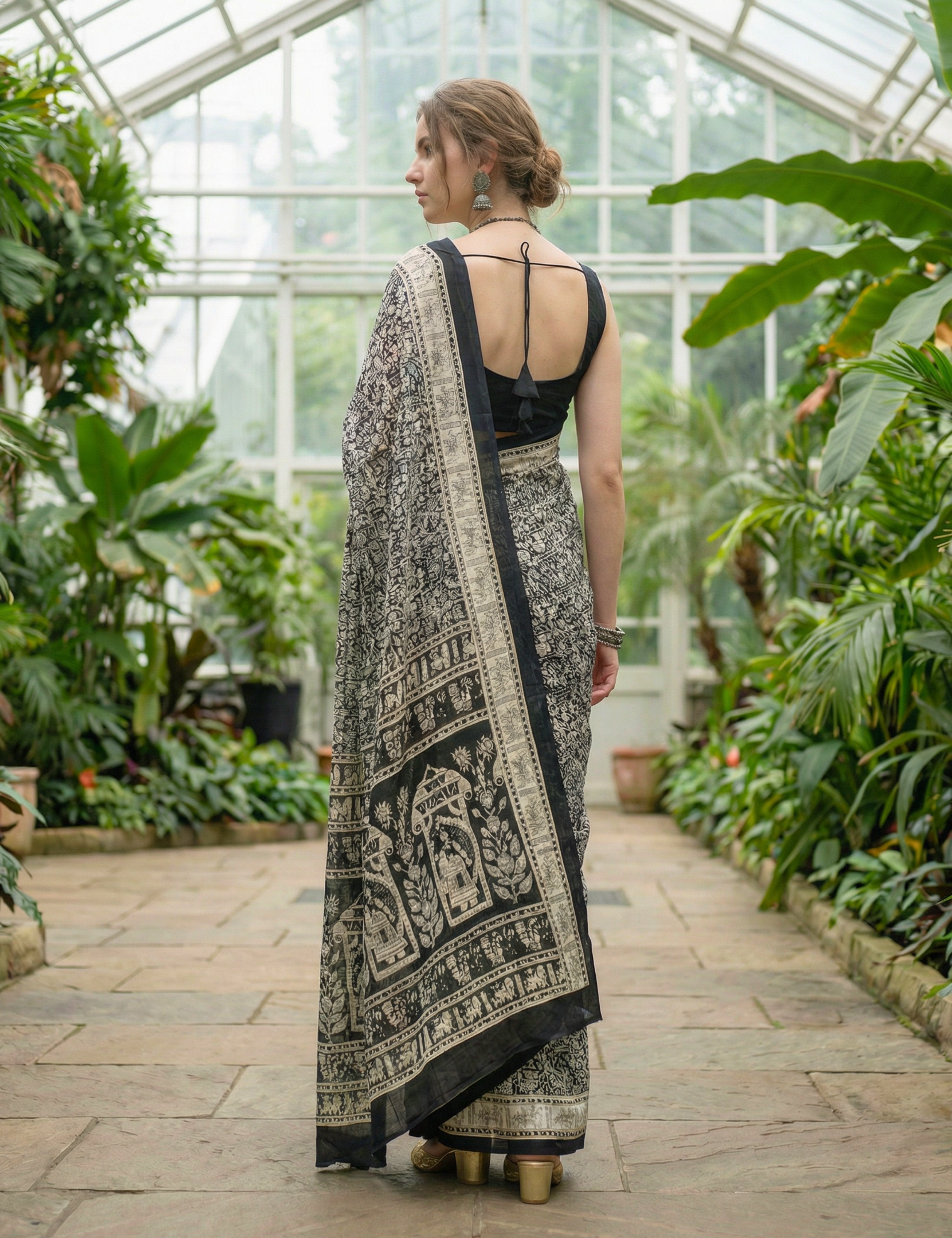Solid Crepe Silk Saree