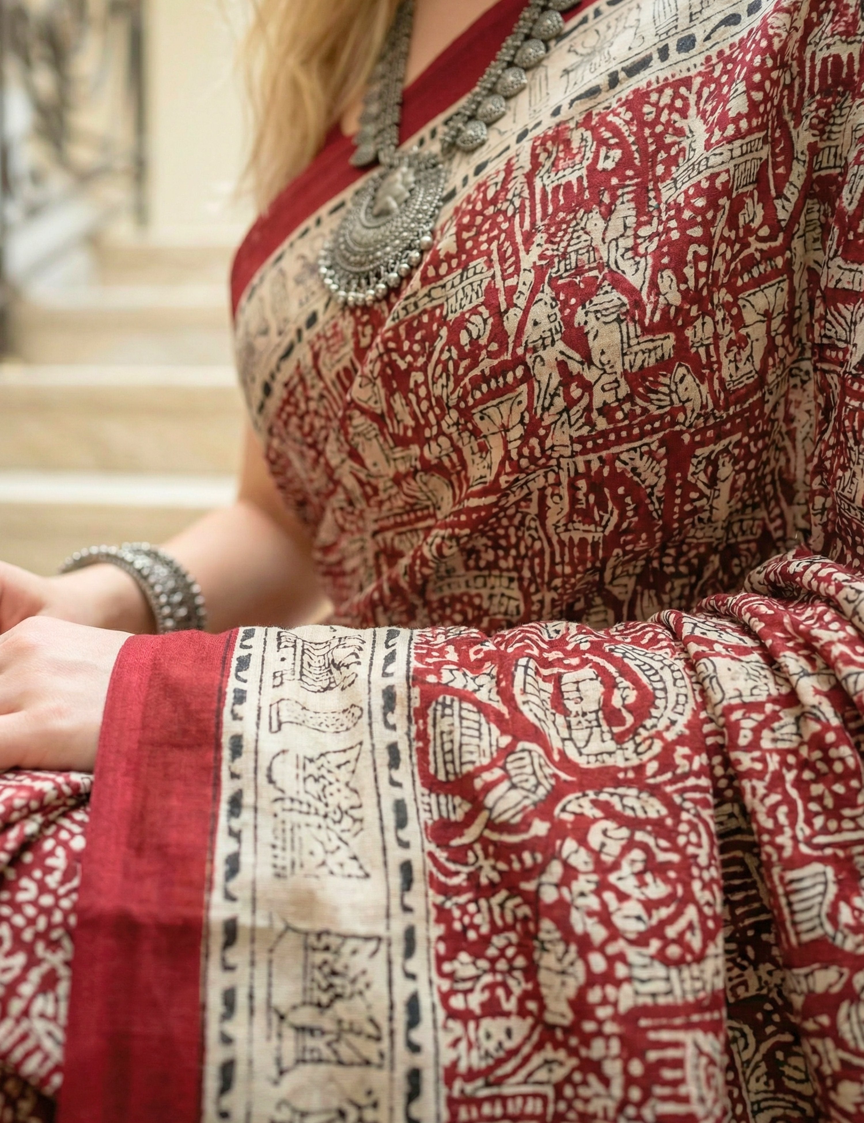 Solid Crepe Silk Saree