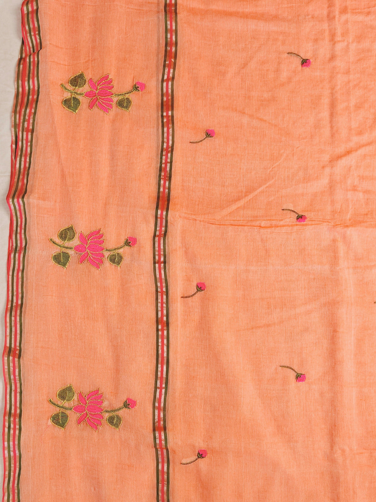 Embroidered Bengal Cotton Saree