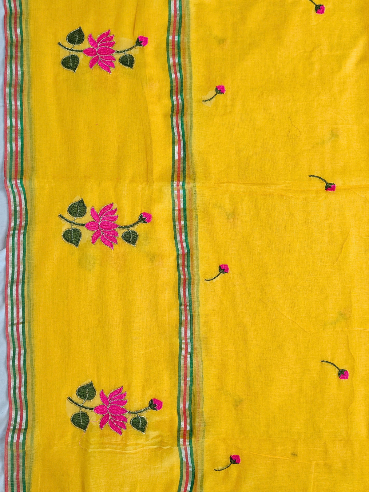 Embroidered Bengal Cotton Saree