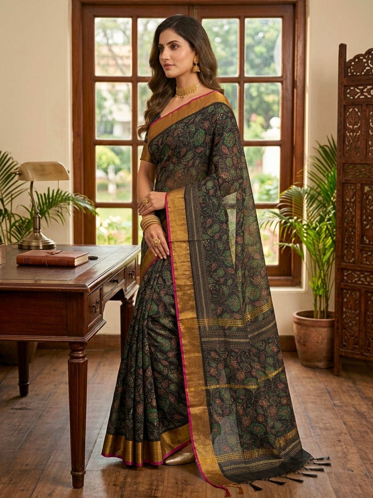 Ethnic Bengal Cotton Saree