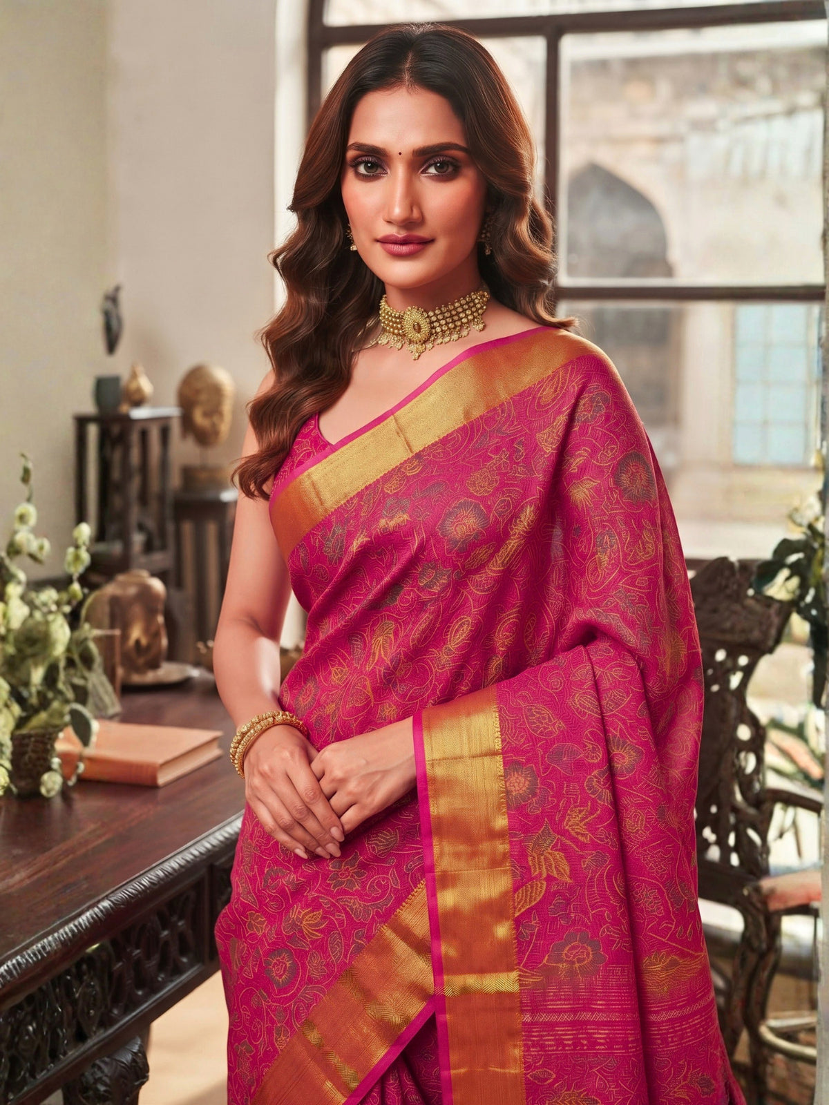 Ethnic Bengal Cotton Saree