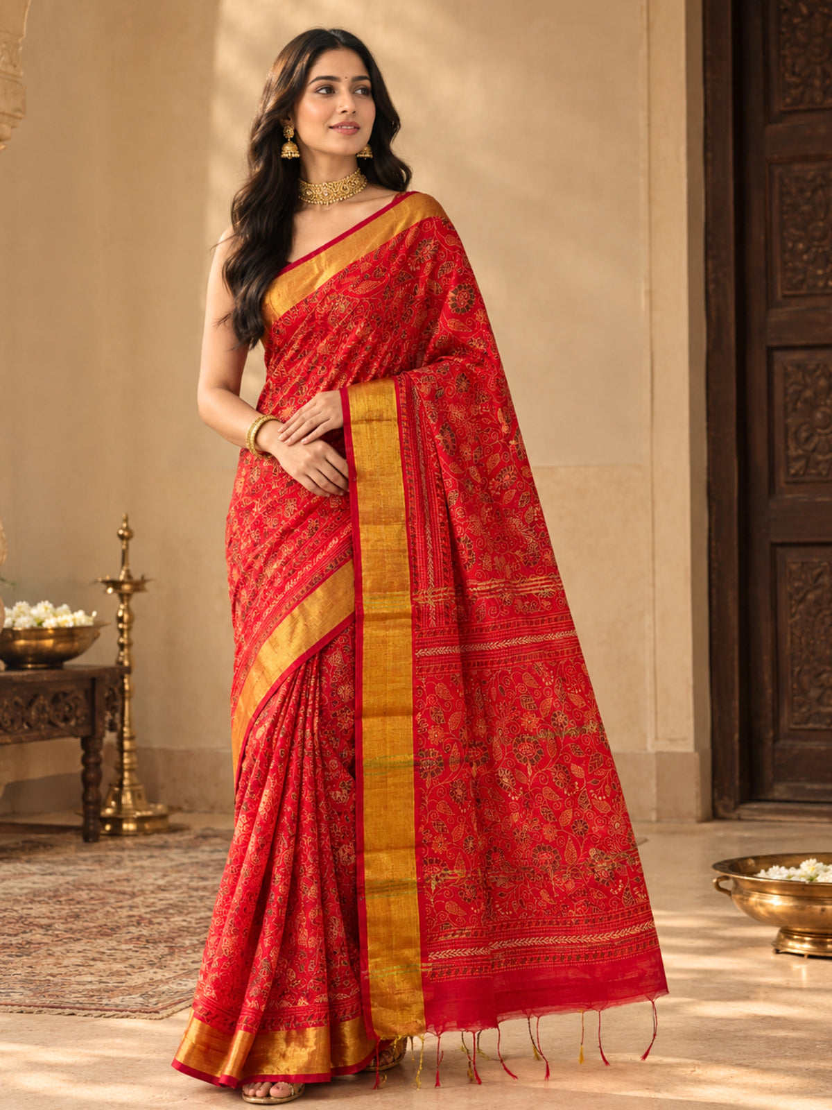 Ethnic Bengal Cotton Saree