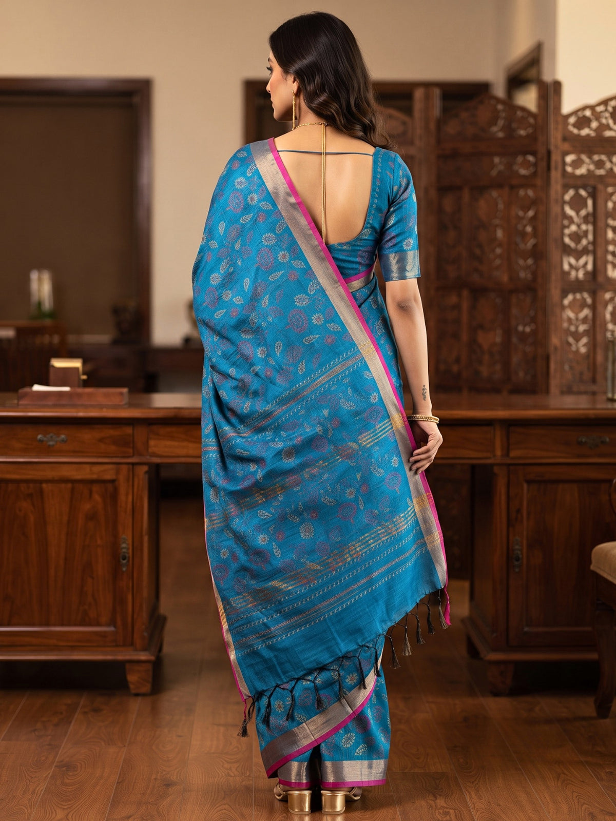Ethnic Bengal Cotton Saree