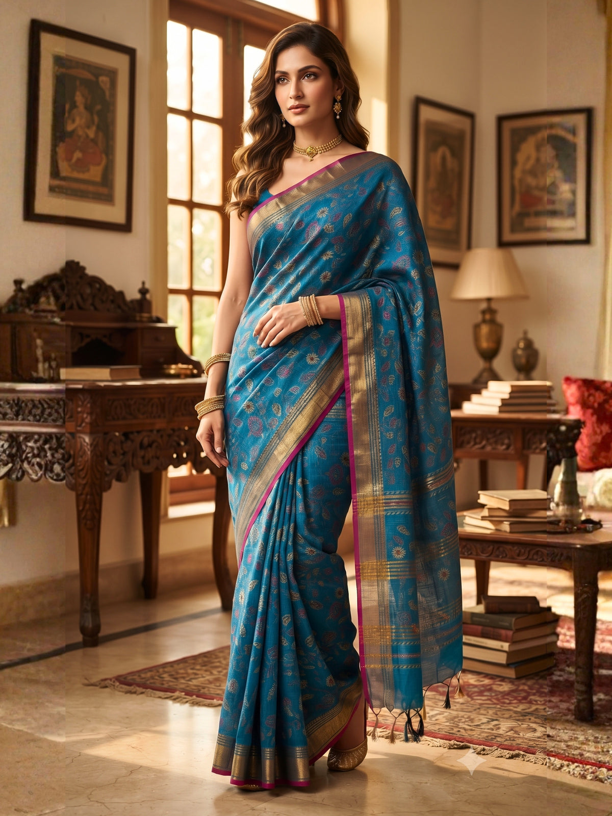 Ethnic Bengal Cotton Saree