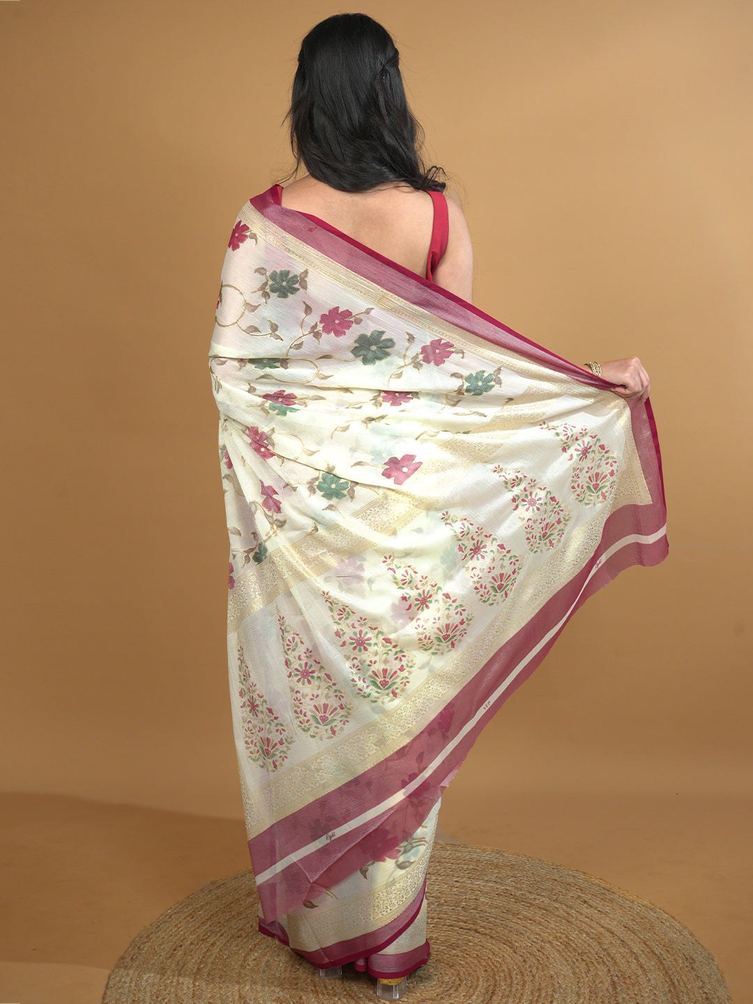 Floral Brasso Saree