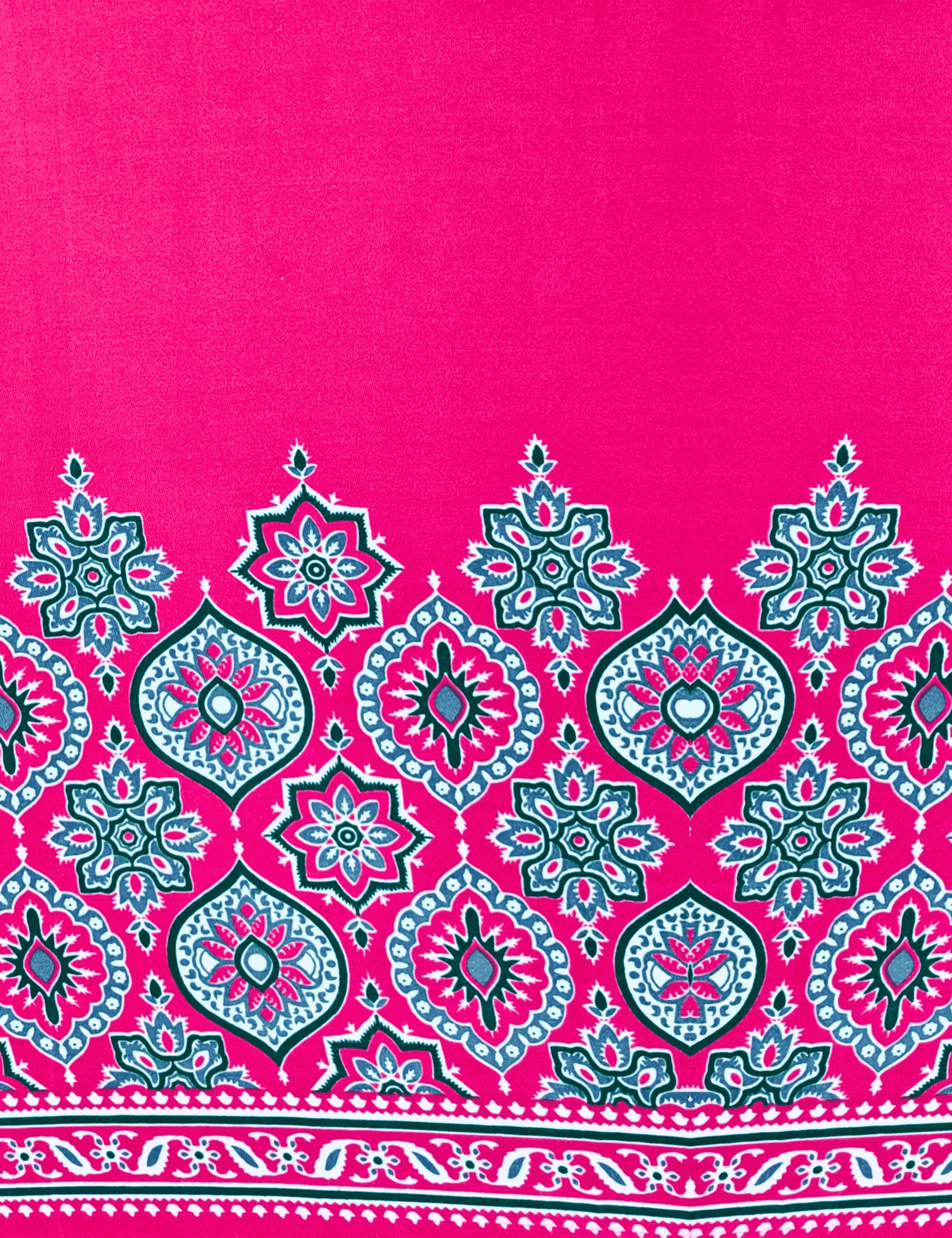 Ajrakh Crepe Silk Saree