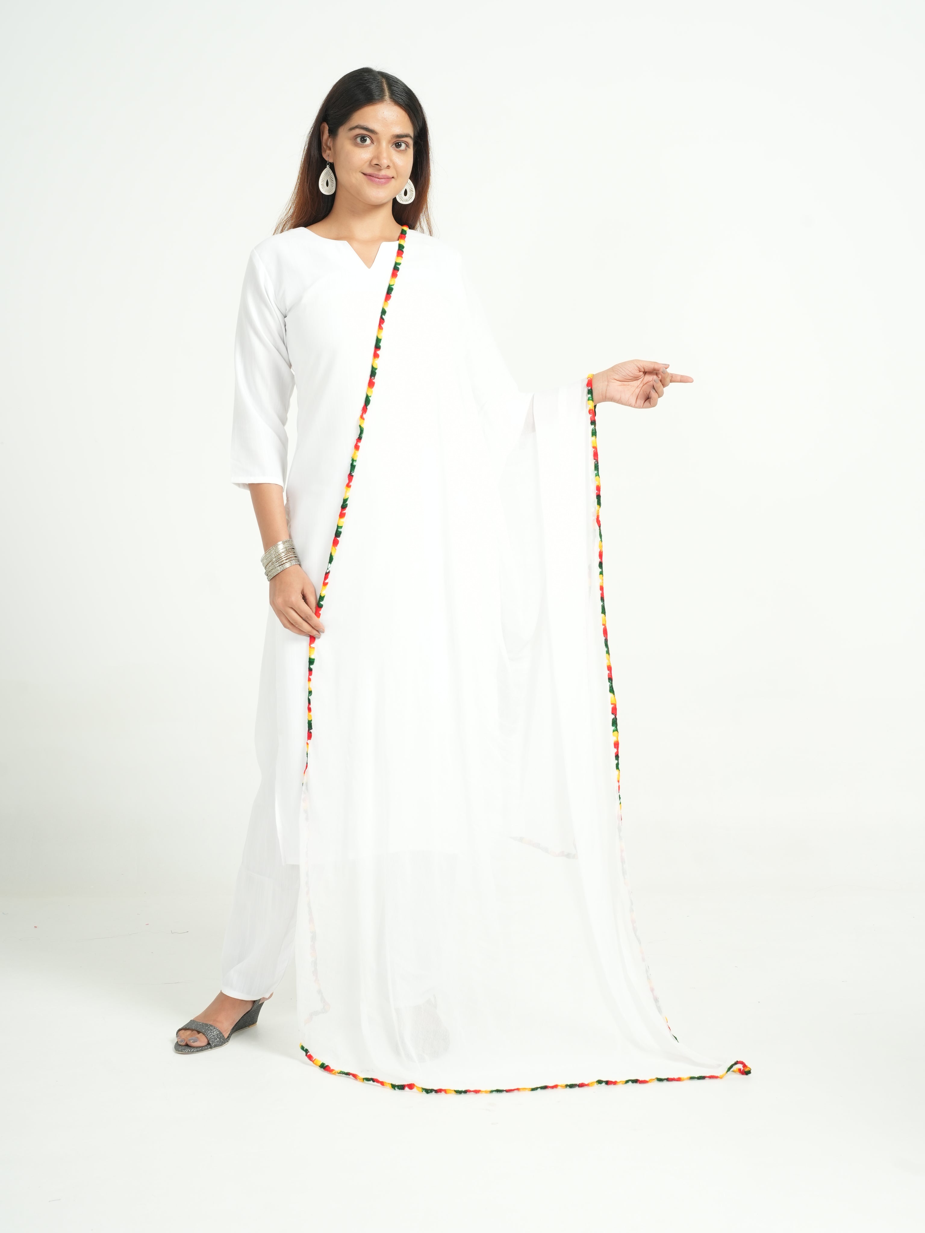 Chiffon Solid Dupatta