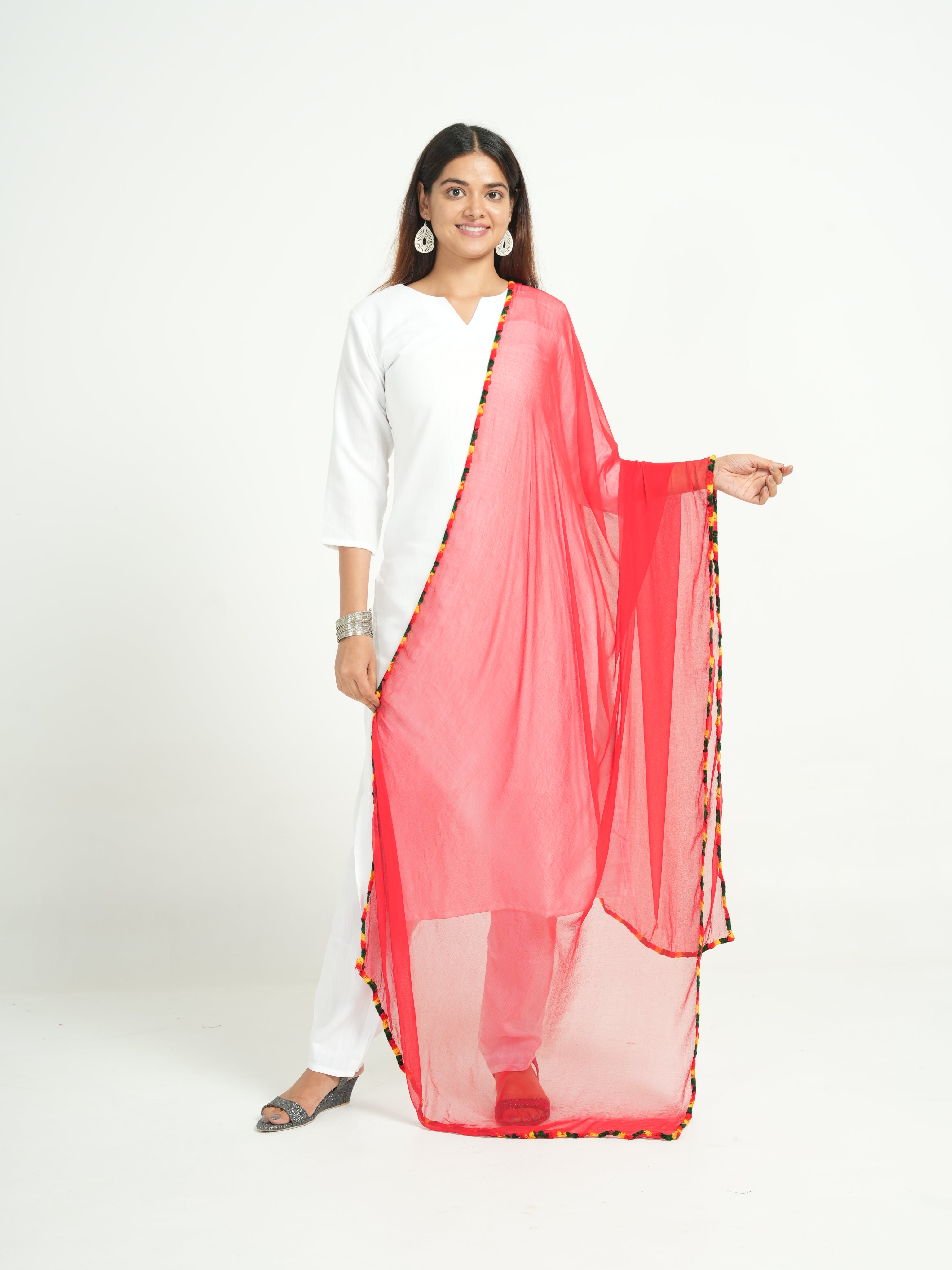 Chiffon Solid Dupatta