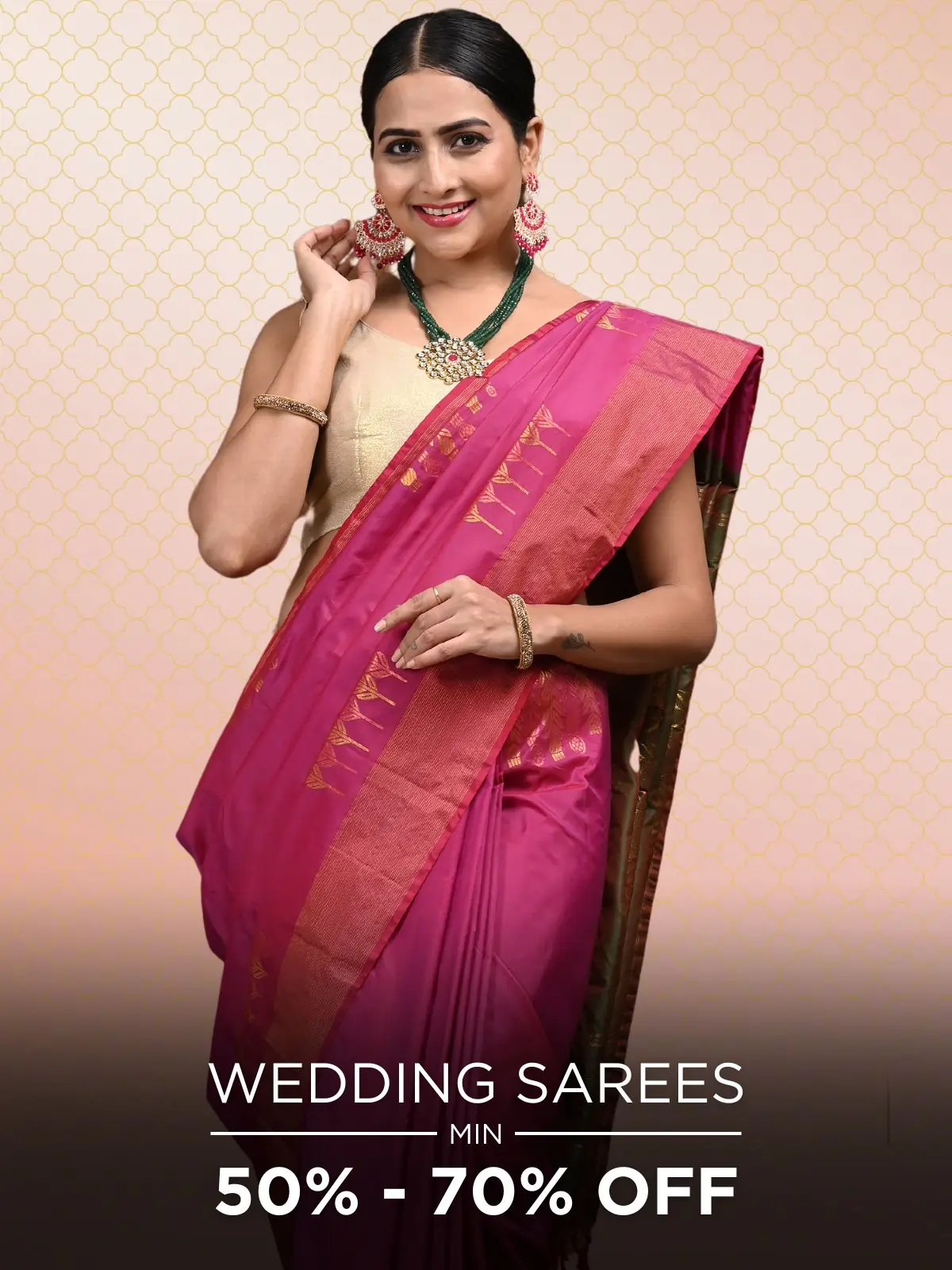 Wedding saree - 50 to 70% off